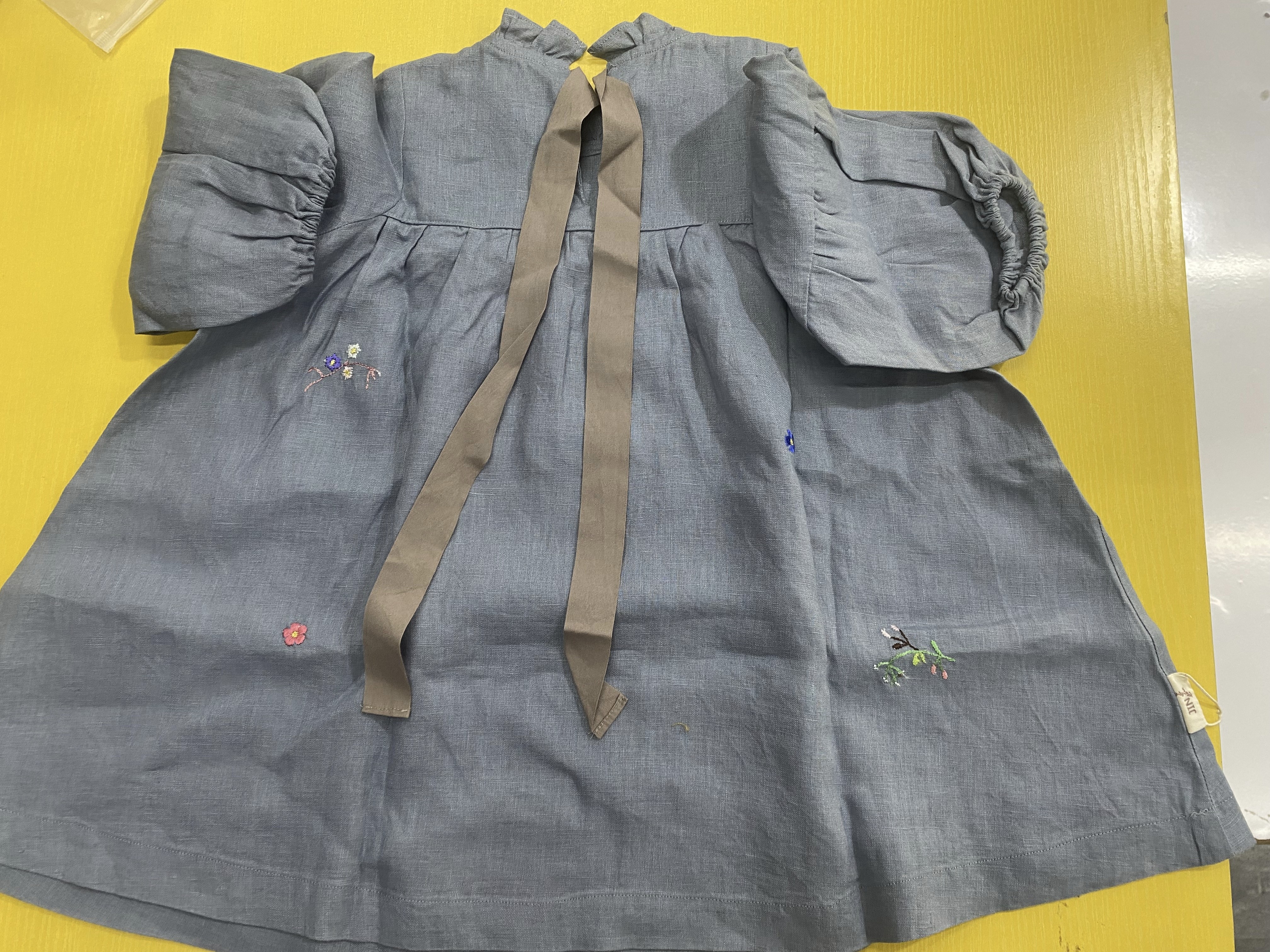 Customer photo for Tequila Blue + Grey Sash (Machine Embroidery), 100cm