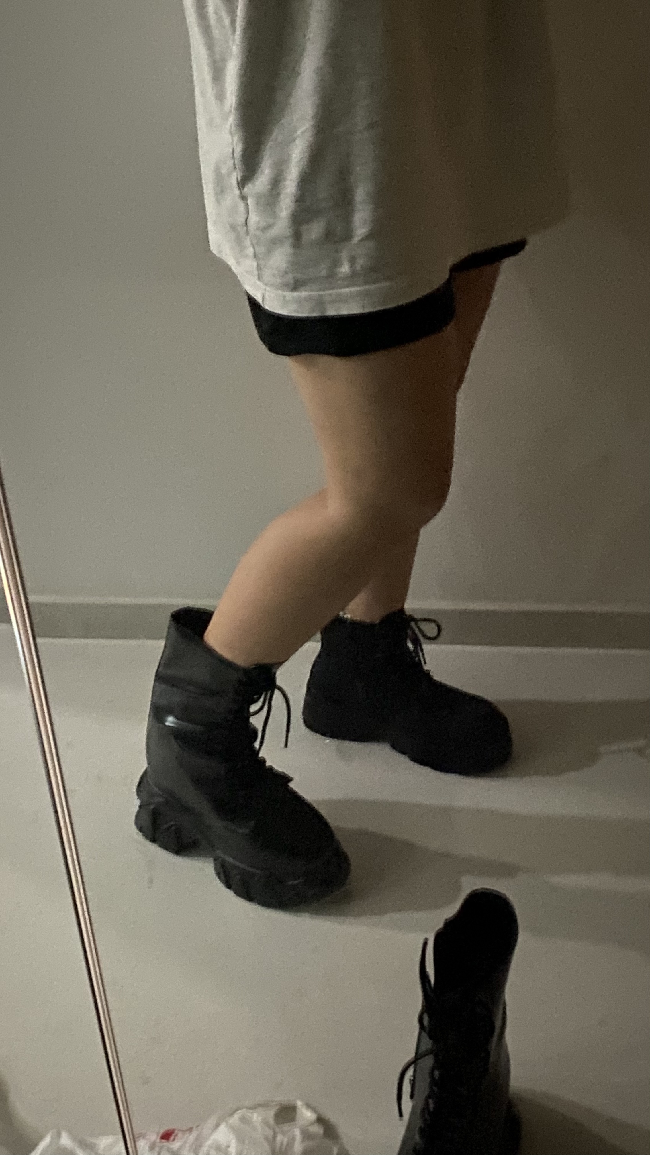 淘宝　末日小豆子　シークレットシューズ　＋15cm コスプレ　厚底　タオバオ 18cm马丁靴1.0 ～末日小豆子cosplay 隐形厚底增高鞋