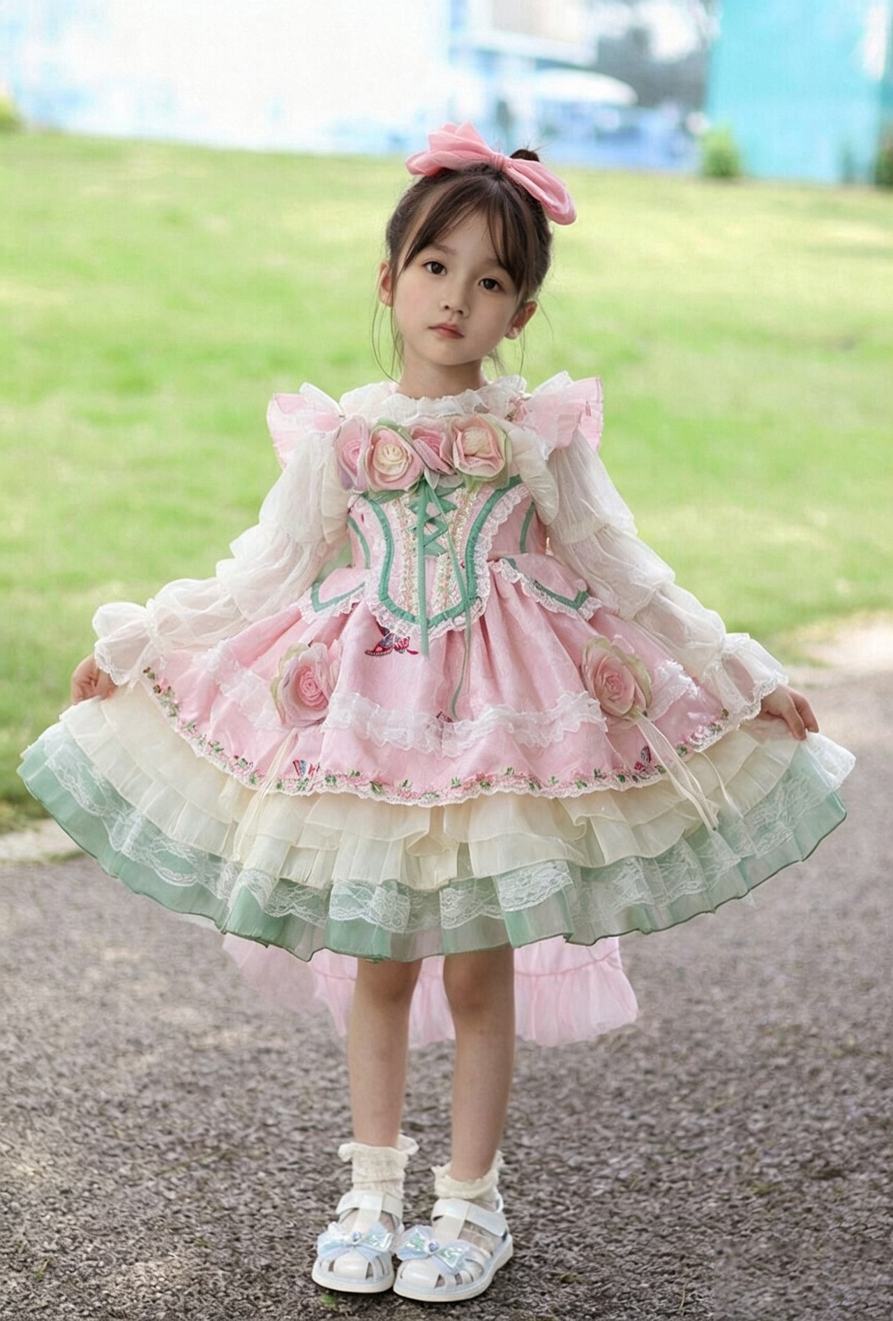 Customer photo for Pink tank dress; 110cm