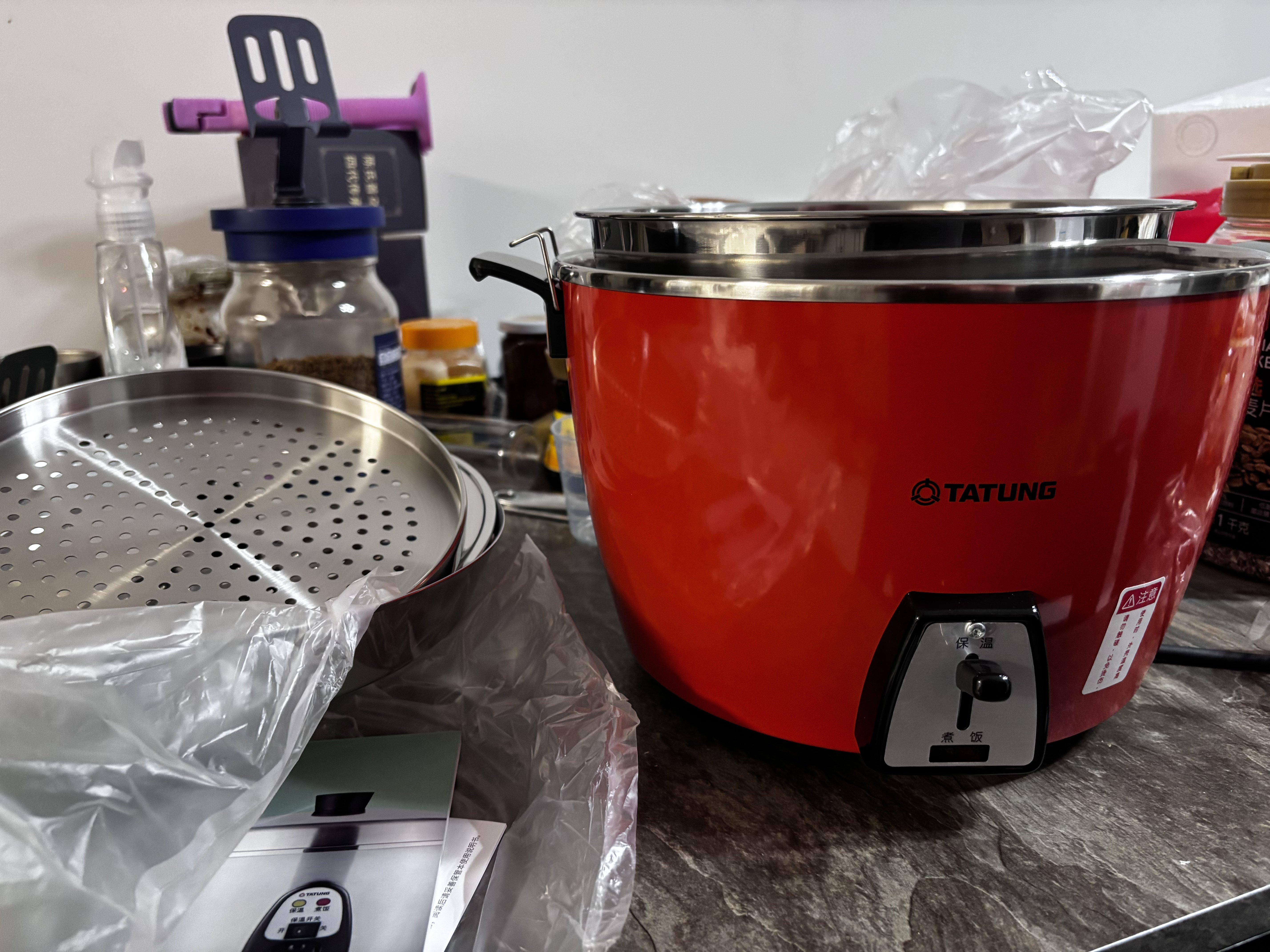 臺灣製TATUNG大同TAC-10GS不鏽鋼電飯鍋四人份機械式多功能電鍋