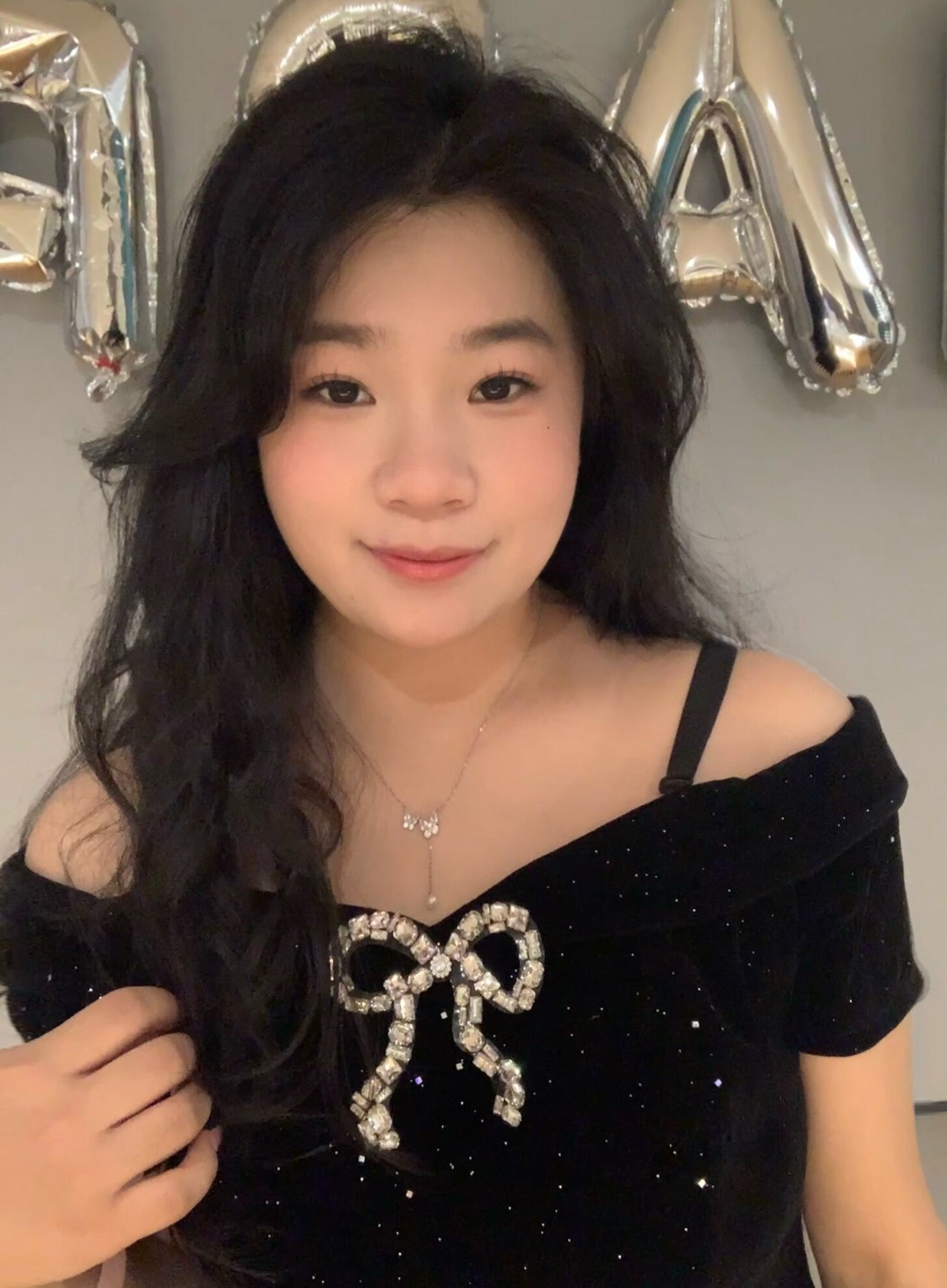 SYJ舒衣家微胖mm法式小黑裙 蓬蓬裙摆遮肉显瘦 收腰设计勾勒腰线生日礼服