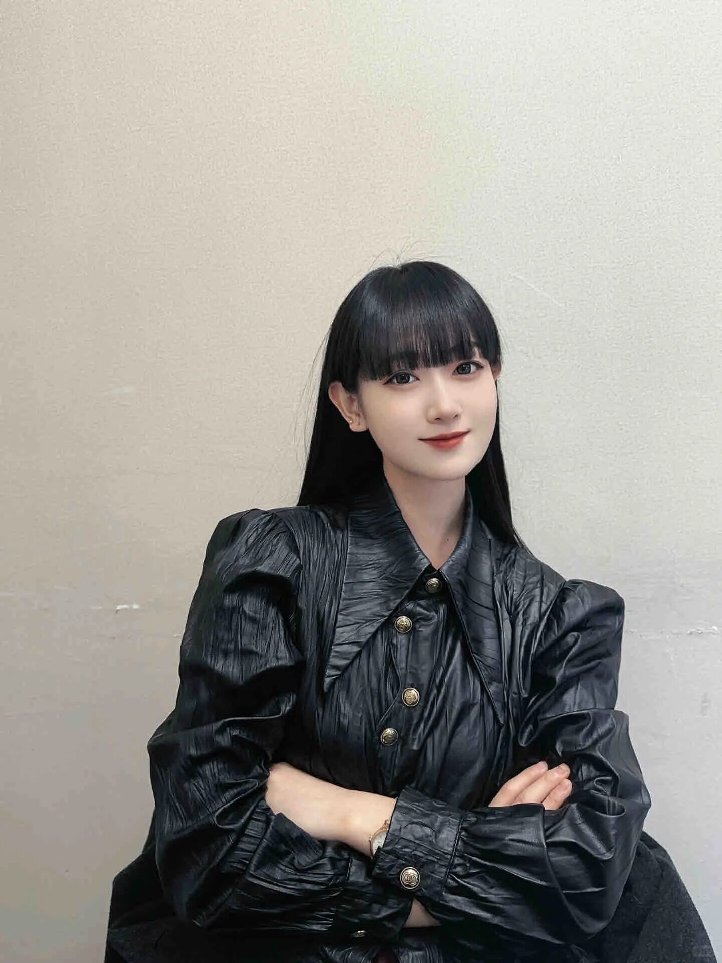 真我黑长直漫画齐刘海假发套 全真发整顶设计 自然隐形无痕贴合 长发飘逸顺滑