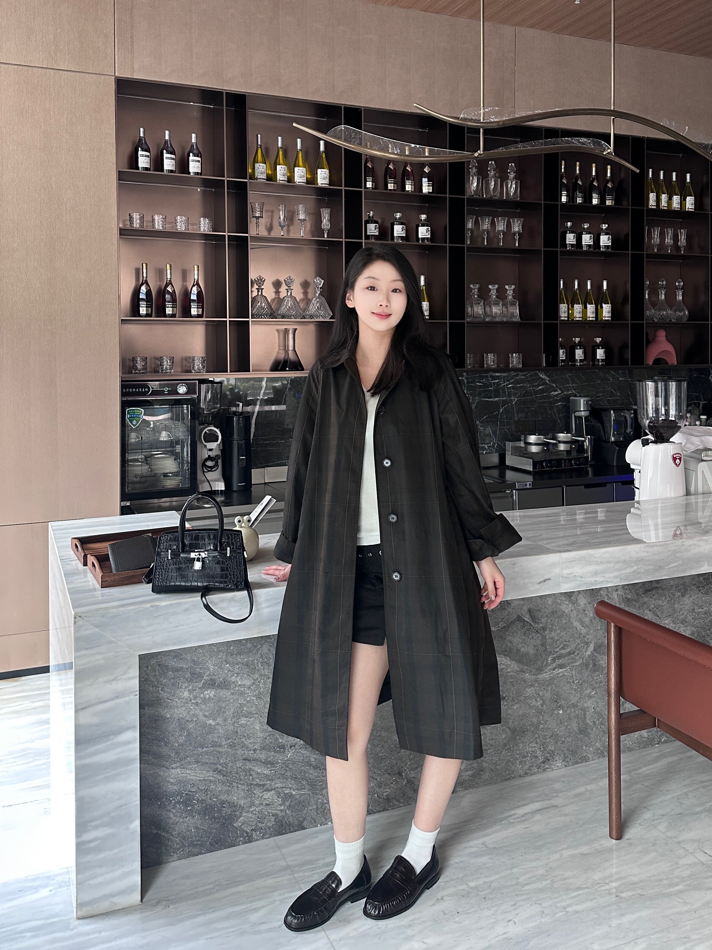 田曦薇同款百丽海鸥乐福鞋2.0 厚底增高设计拉长比例 真皮材质柔软亲肤