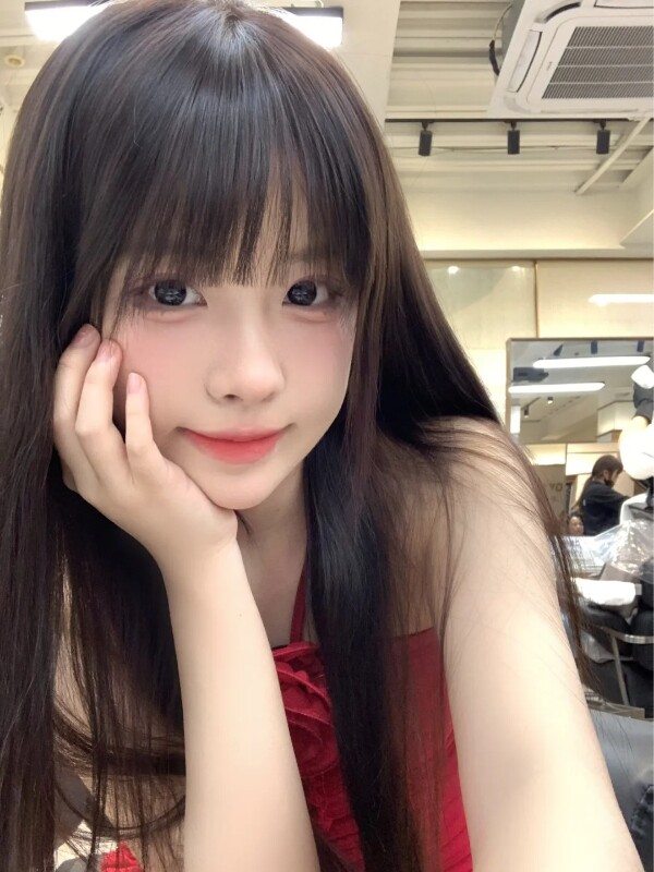 真我黑长直漫画齐刘海假发套 全真发整顶设计 自然隐形无痕贴合 长发飘逸顺滑