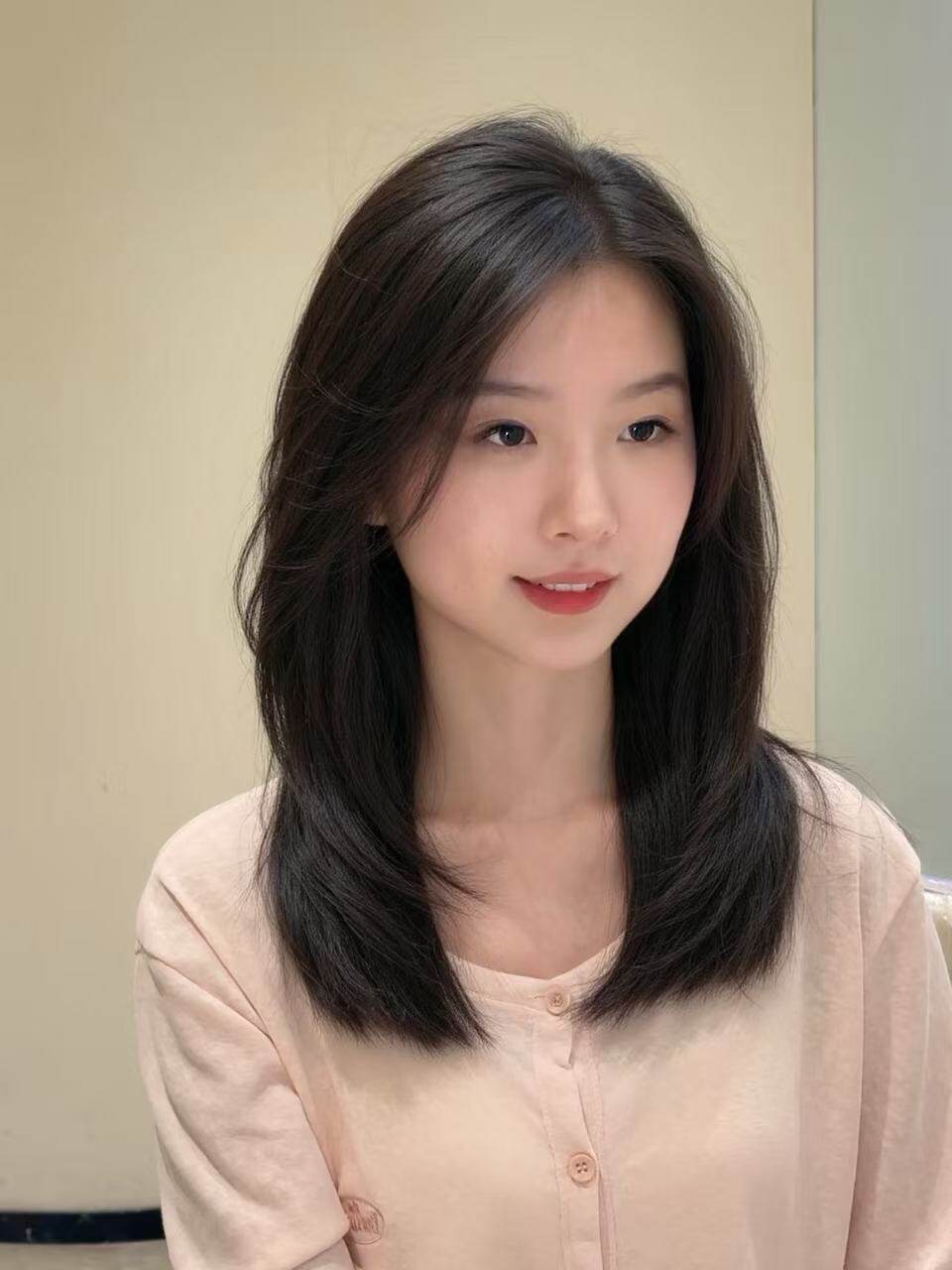 唯俏真人发丝全头套假发 层次感偏分锁骨发设计 随意分缝自然逼真