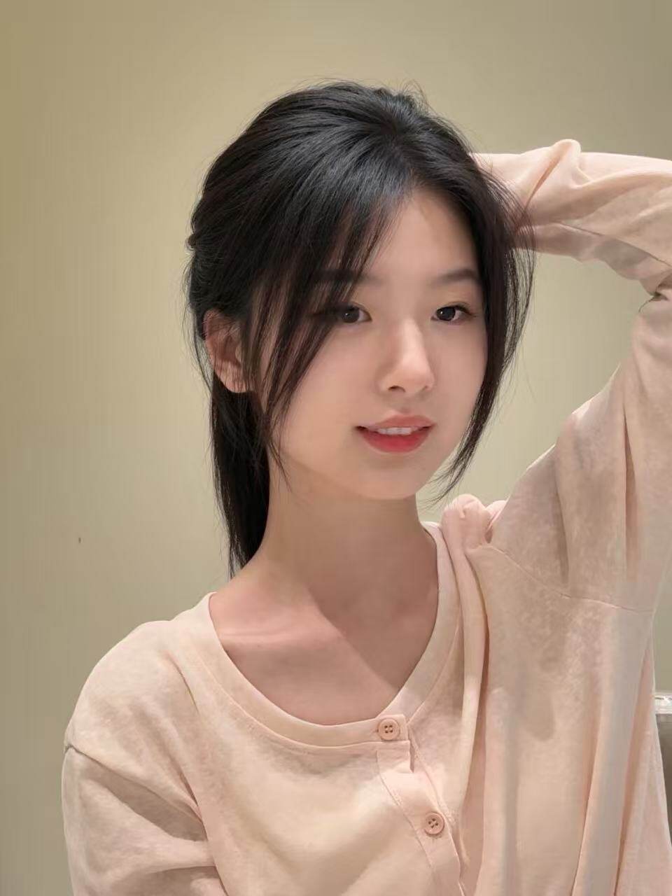 唯俏真人发丝全头套假发 层次感偏分锁骨发设计 随意分缝自然逼真