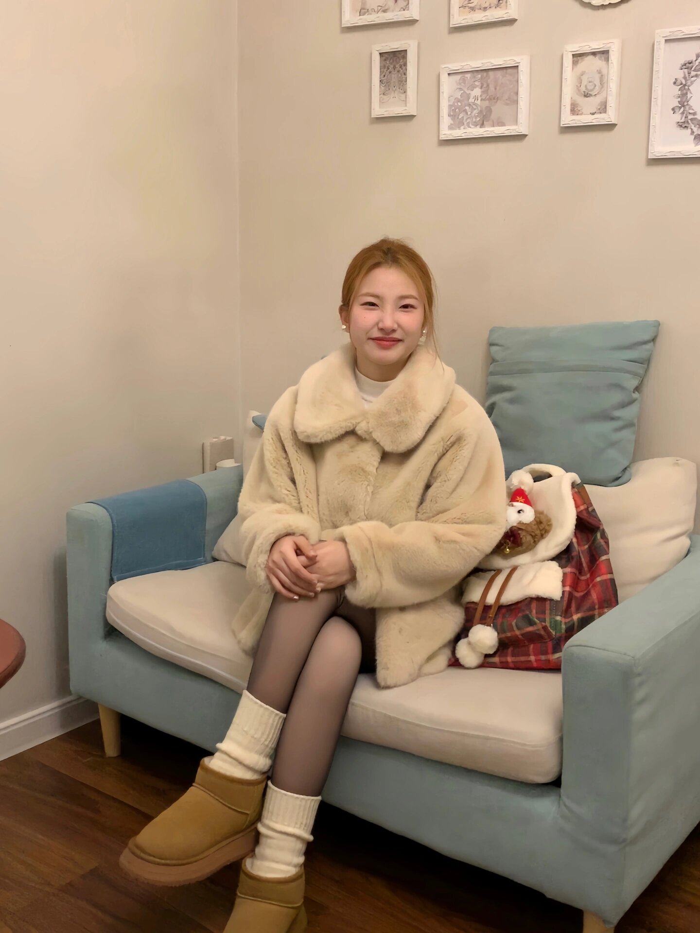 小野和子冬季黑丝光腿神器 加绒双层设计保暖不臃肿 替换装方便实用