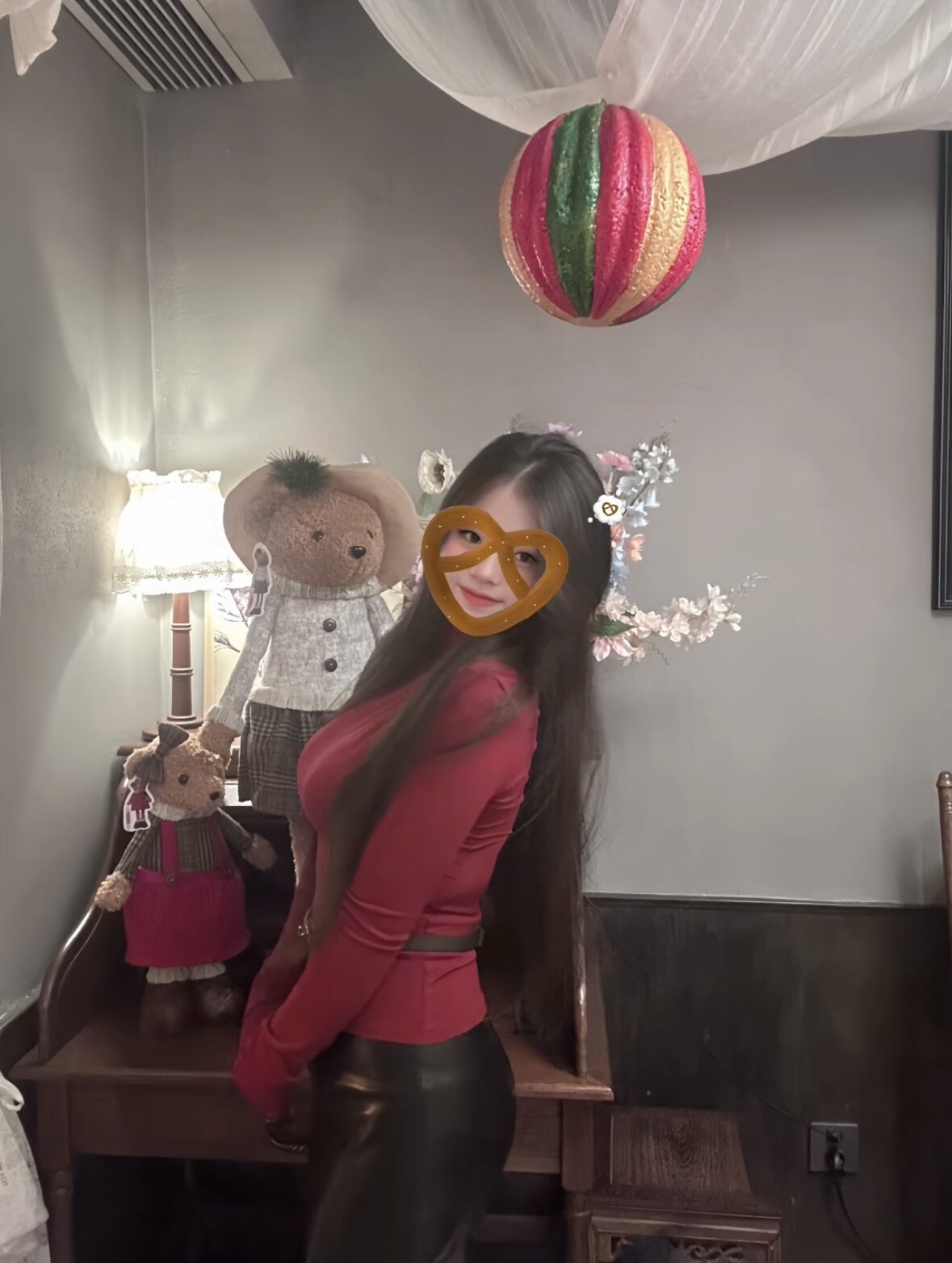 Young Girl Day韩系纯欲OL风 高腰显瘦PU皮包臀裙 中长款遮肉不压身高