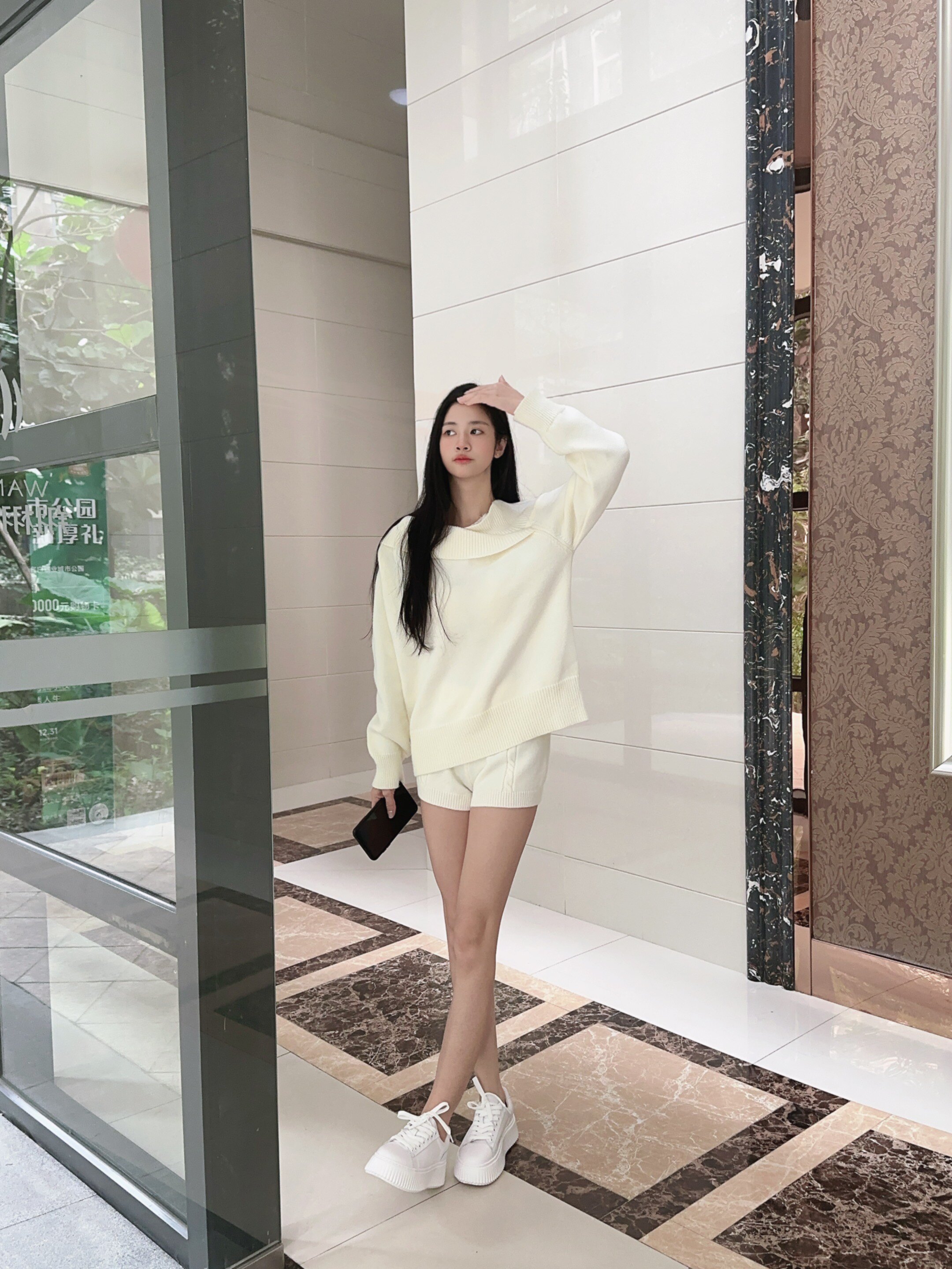 Nine West玖熙春季厚底小白鞋,饼干鞋设计4-5.5cm增高小个子福音