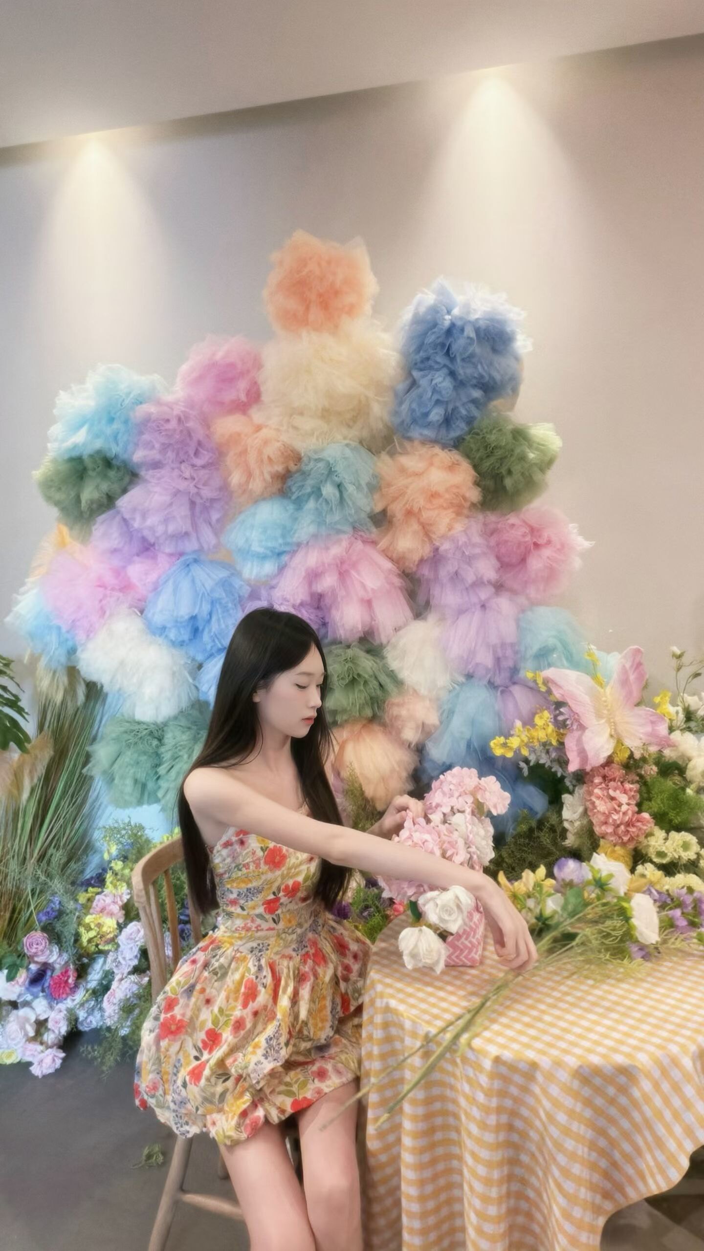 Catyears猫年【挚爱花神】手工蕾丝花苞裙 双层花边精致重工 折痕设计独特高级