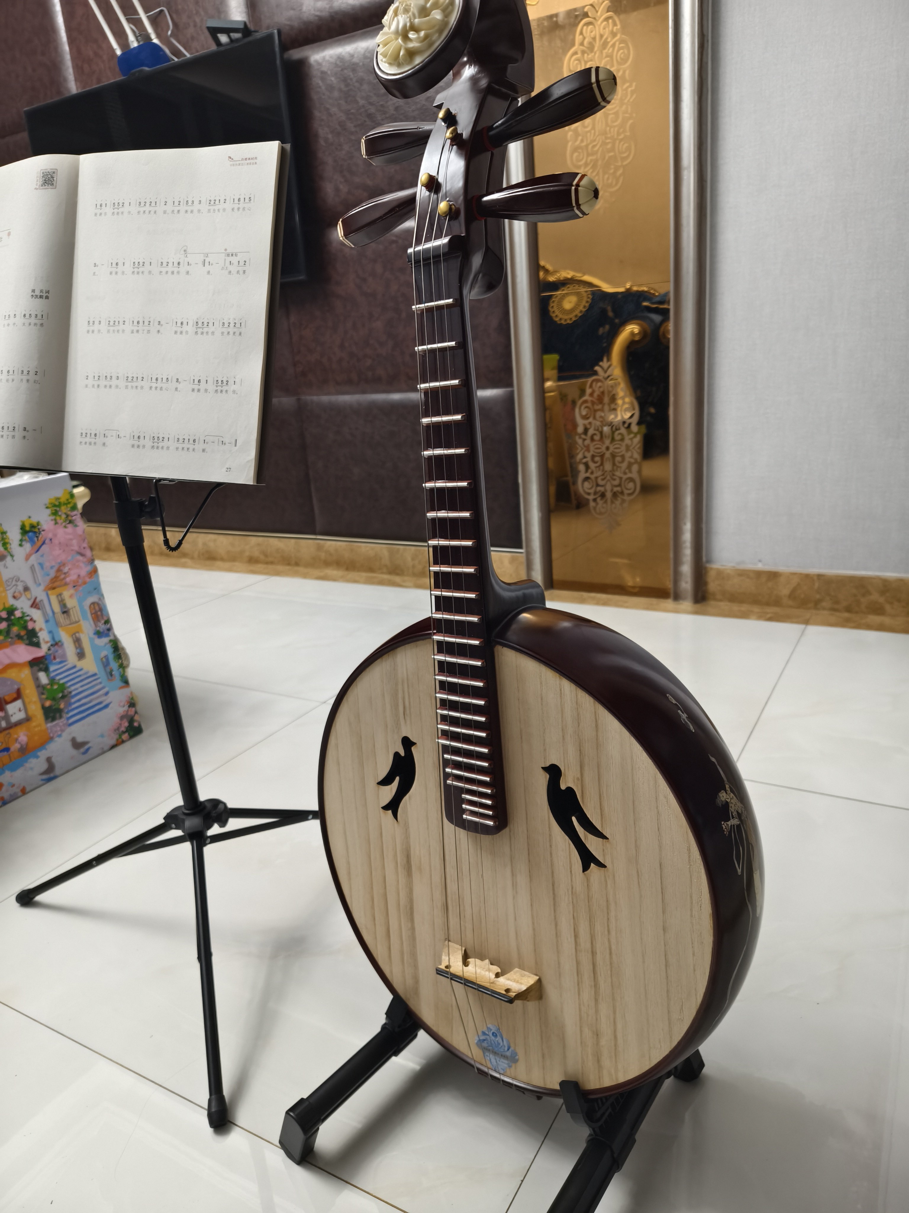 北京星海专业中阮乐器初学硬木民族乐器中阮琴8571YW 8511 8511T