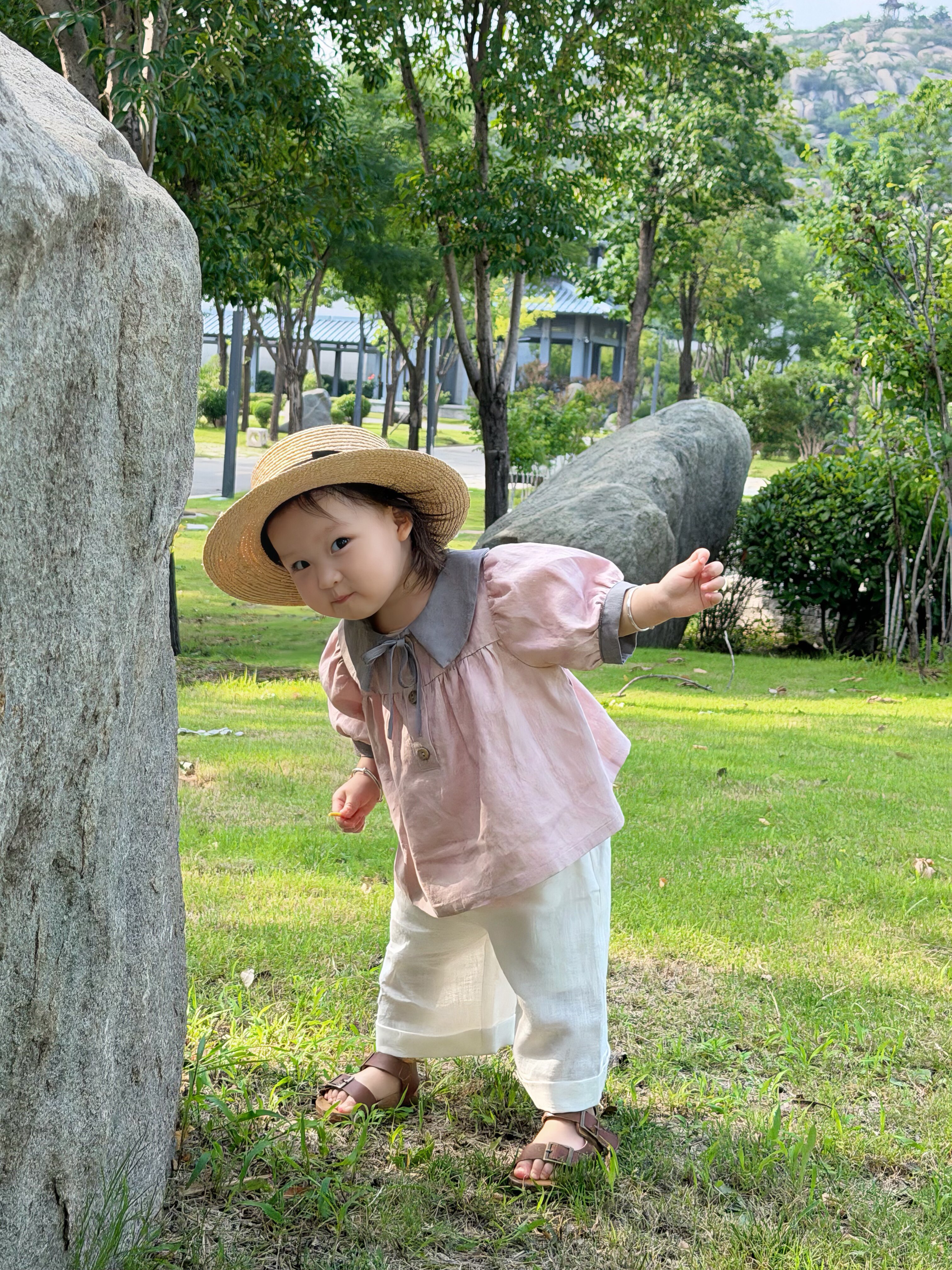 Customer photo for Mocha Grey with Pink Collar (Free Embroidery), 80cm