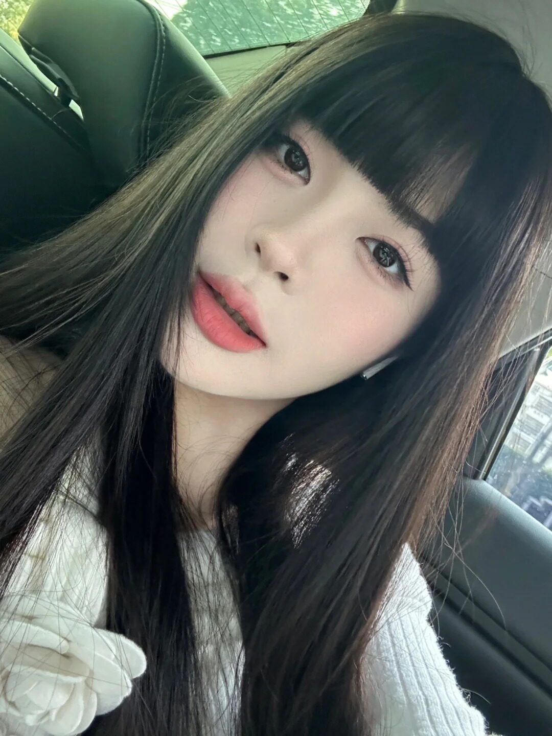 真我黑长直漫画齐刘海假发套 全真发整顶设计 自然隐形无痕贴合 长发飘逸顺滑