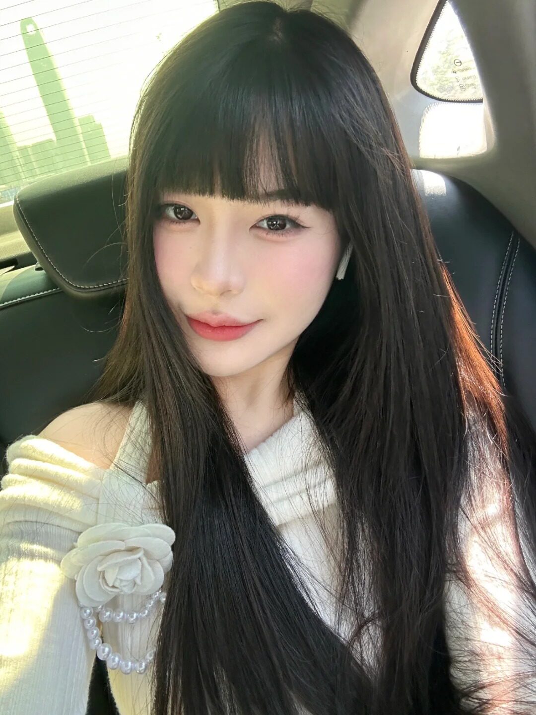 真我黑长直漫画齐刘海假发套 全真发整顶设计 自然隐形无痕贴合 长发飘逸顺滑