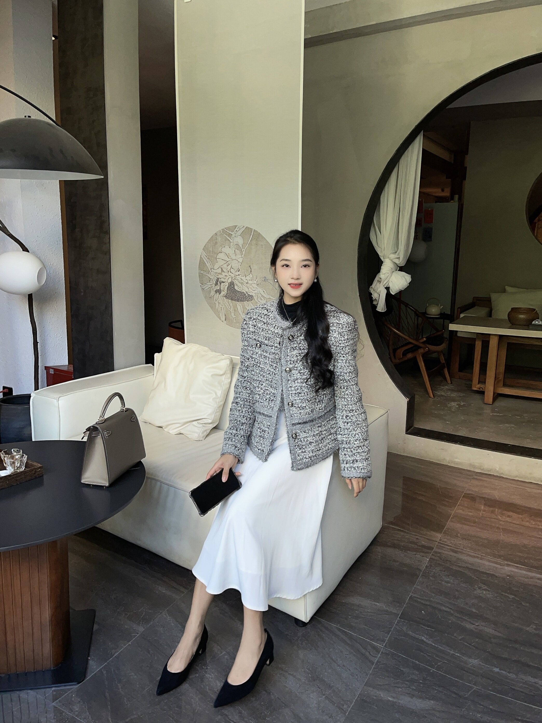 7or9黑色高跟鞋：空气棉"仙草"科技的职场舒适美学