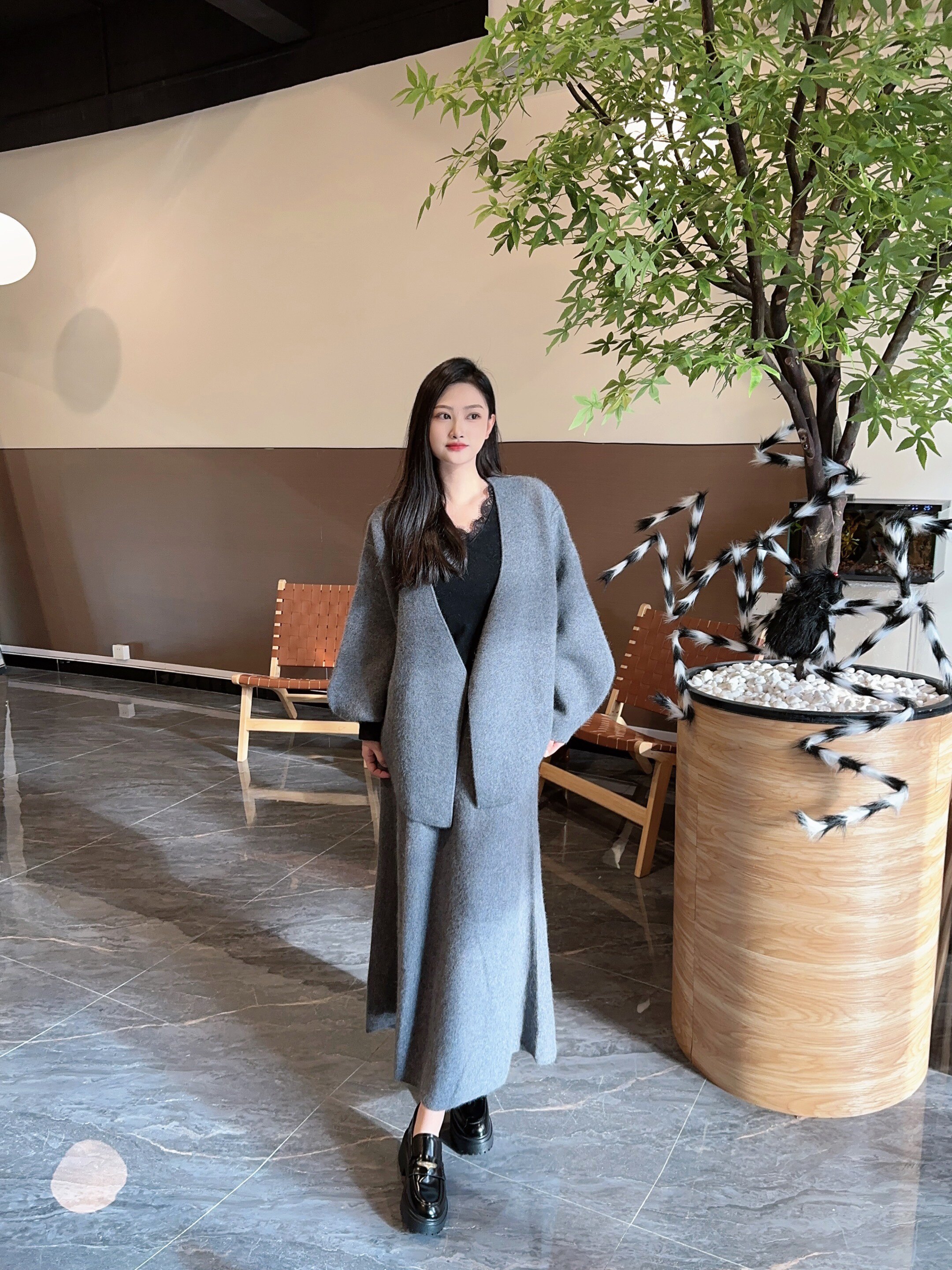 田曦薇同款百丽海鸥乐福鞋2.0 厚底增高设计拉长比例 真皮材质柔软亲肤