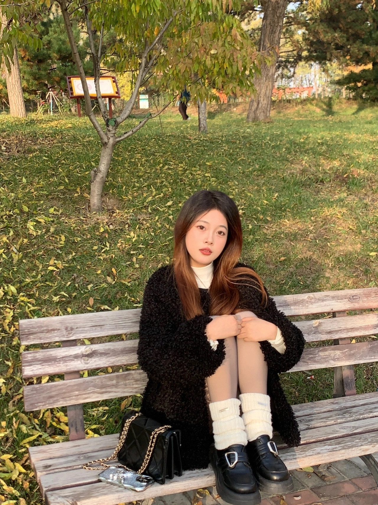 小野和子冬季黑丝光腿神器 加绒双层设计保暖不臃肿 替换装方便实用