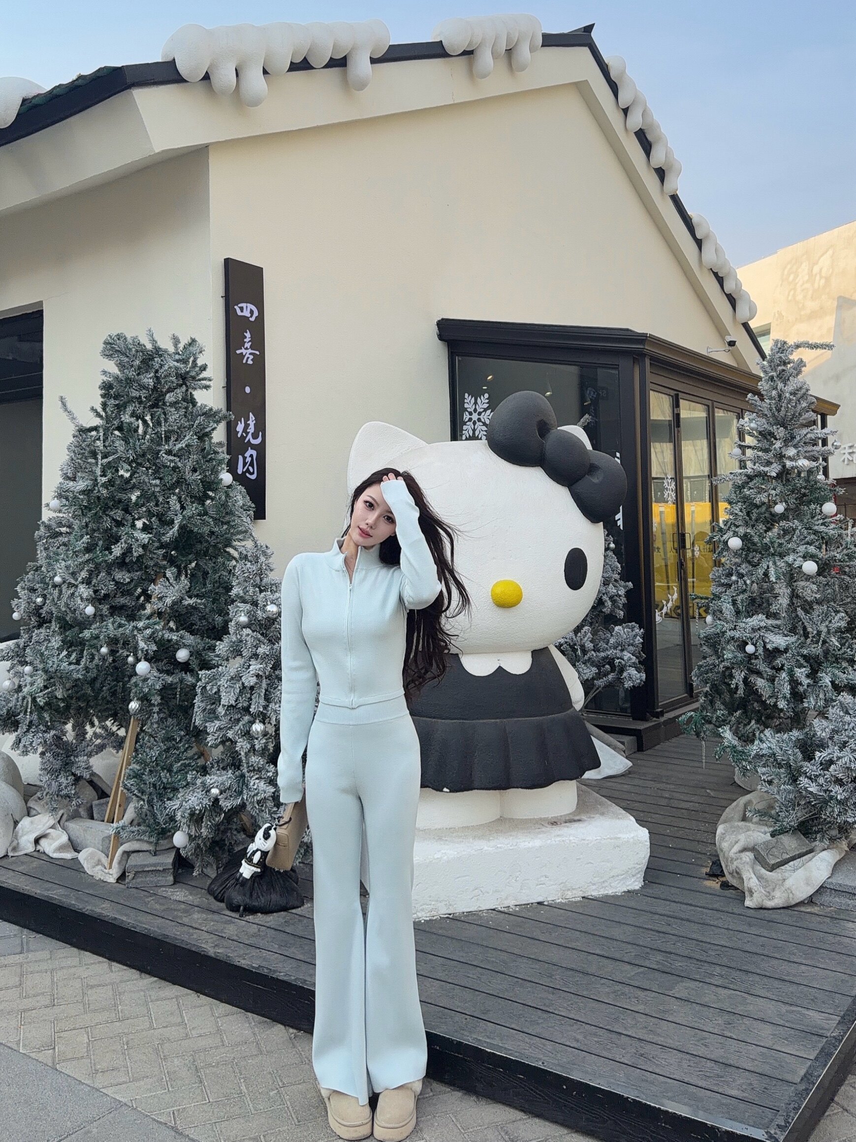 RUOYU若语S曲线休闲三件套 吊带+裤子+开衫一套搞定早春穿搭