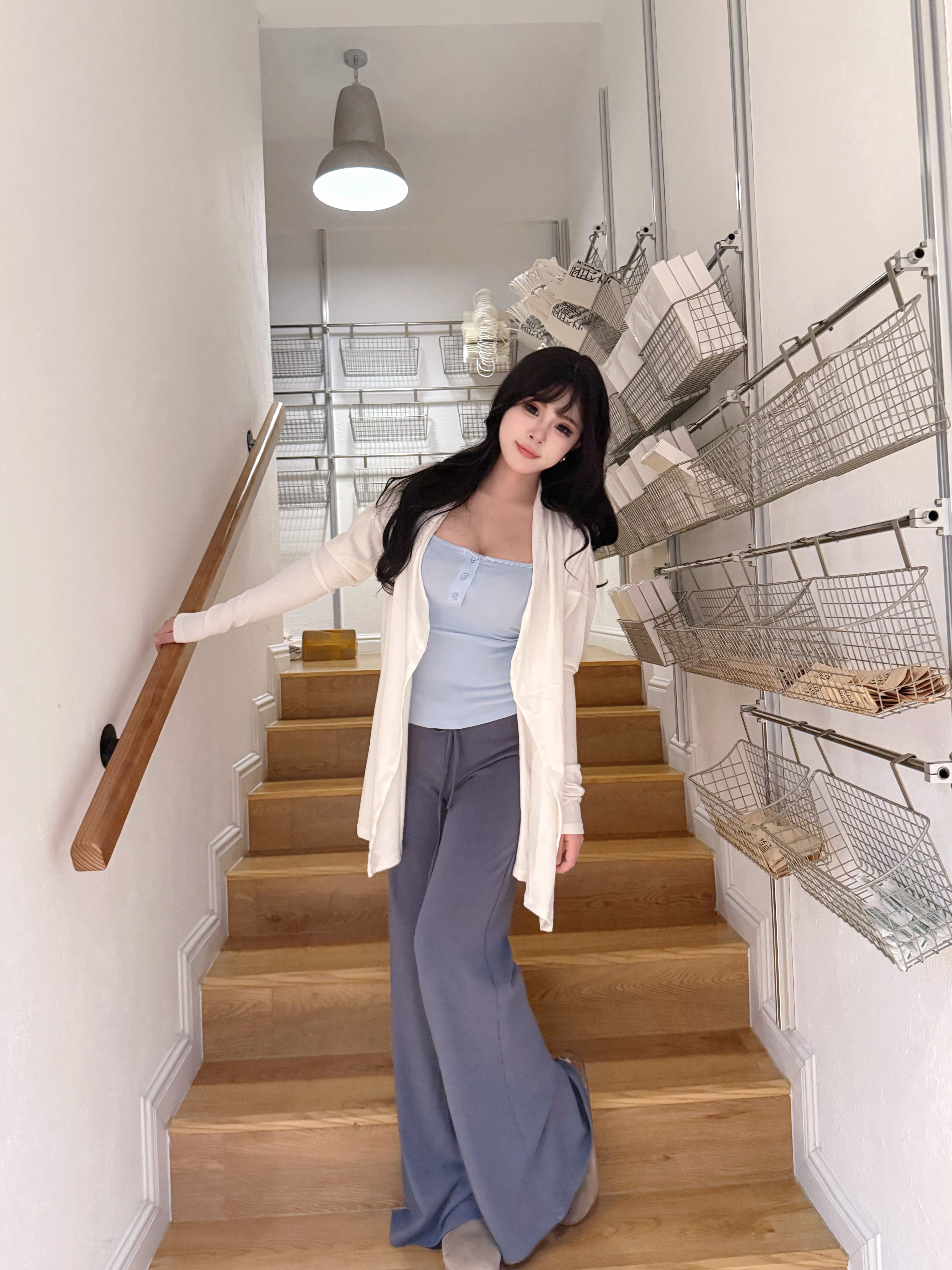 黑泽玄七2026春季微胖mm专属套装，吊带+开衫+休闲裤三件套宽松慵懒风遮肉显瘦