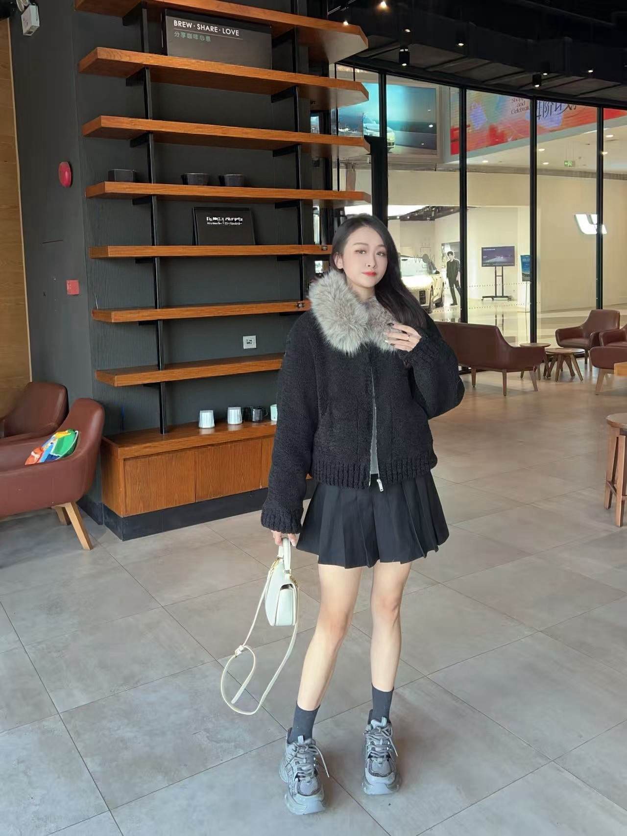 张凌赫同款百丽蓝鲸老爹鞋 灰色网面透气舒适 厚底增高拉长比例