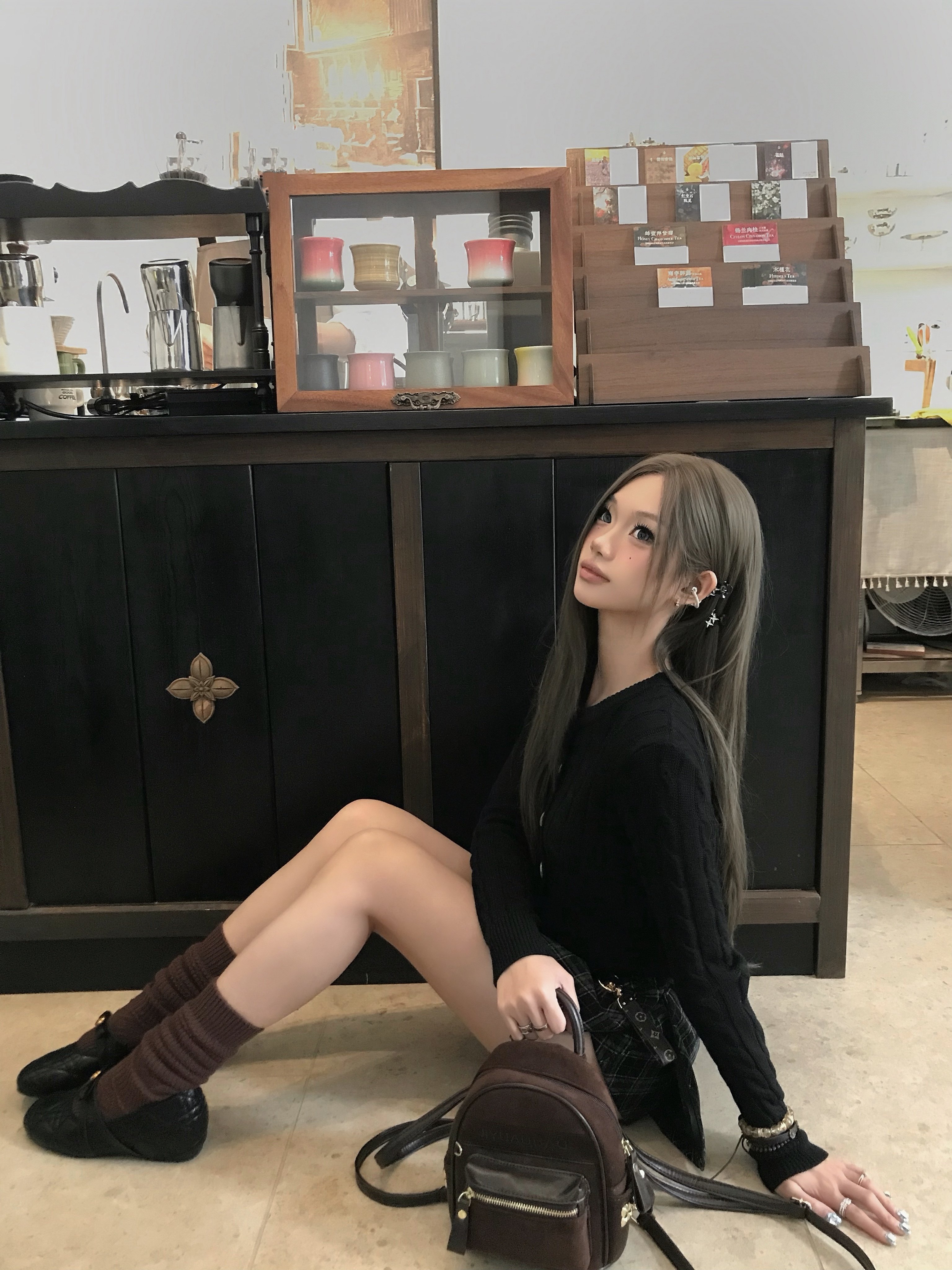 SiCii复古韩系低腰包臀裙 格纹短裙显瘦辣妹风 防走光侧拉链毛呢质感高级
