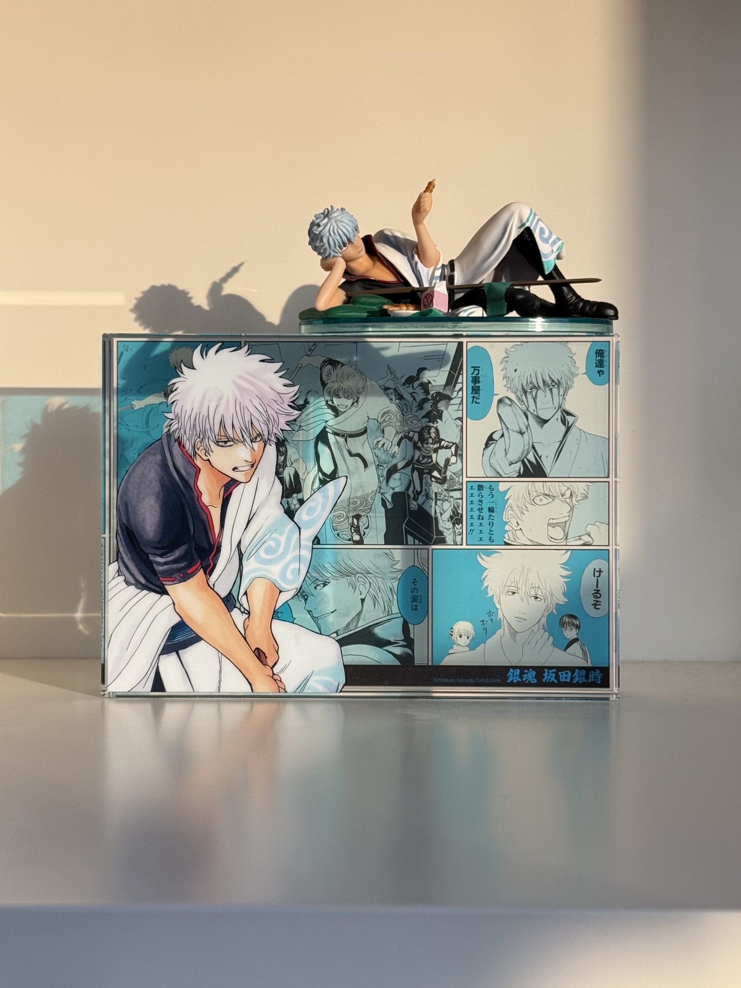 銀魂名場景厚亞克力模型SHONEN JUMP SHOP官方授權阪田銀時與志村新八