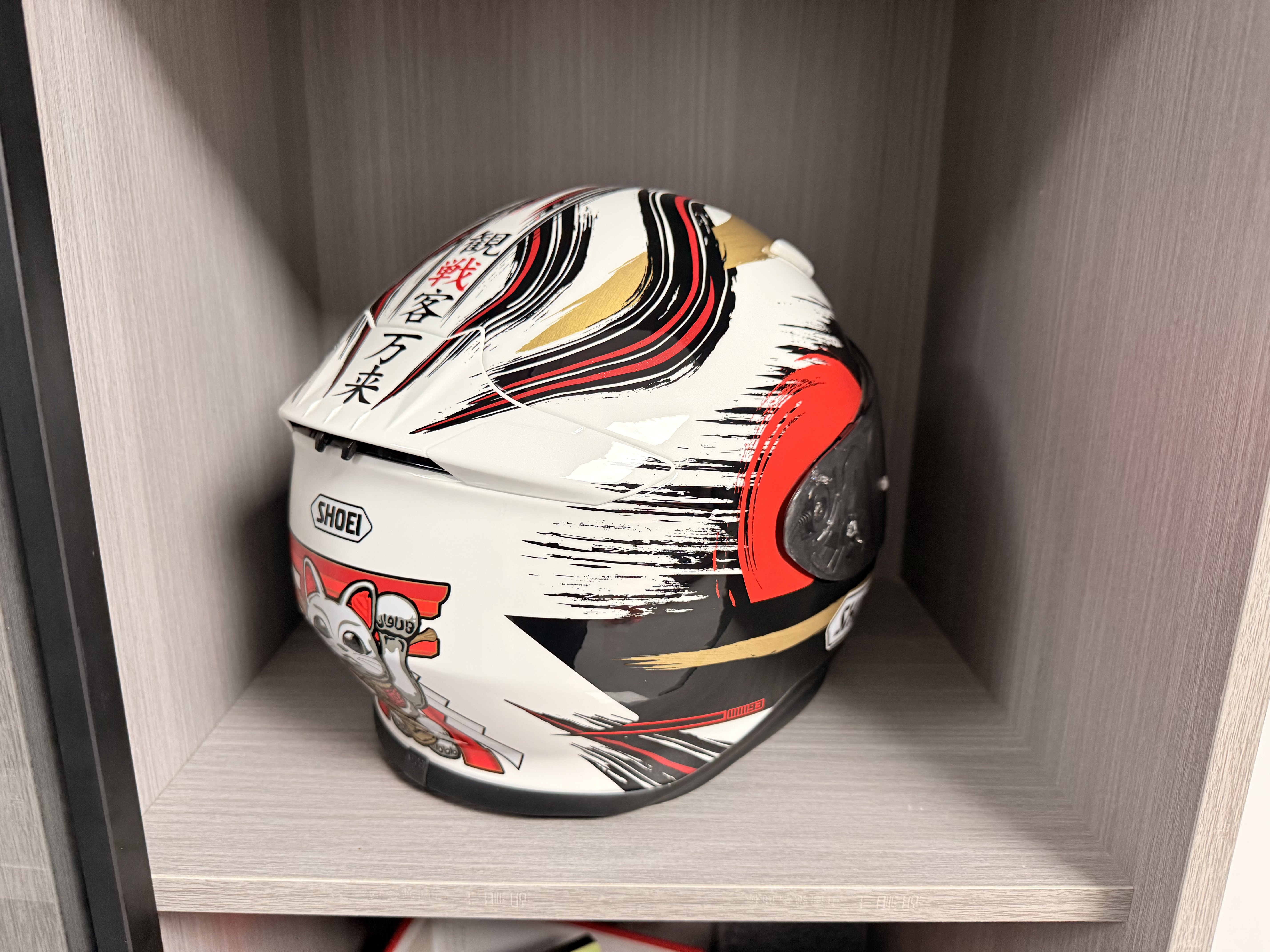 SHOEI Z7招財貓電源鍵機車安全帽男女通用防摔輕量化騎行全盔-淘寶