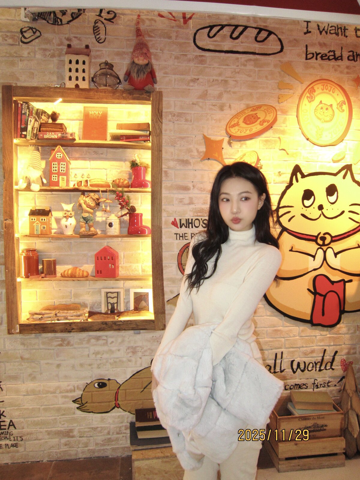 RUOYU若语半永久韩女裤 加绒修身设计保暖不臃肿 高腰小脚裤型拉长比例