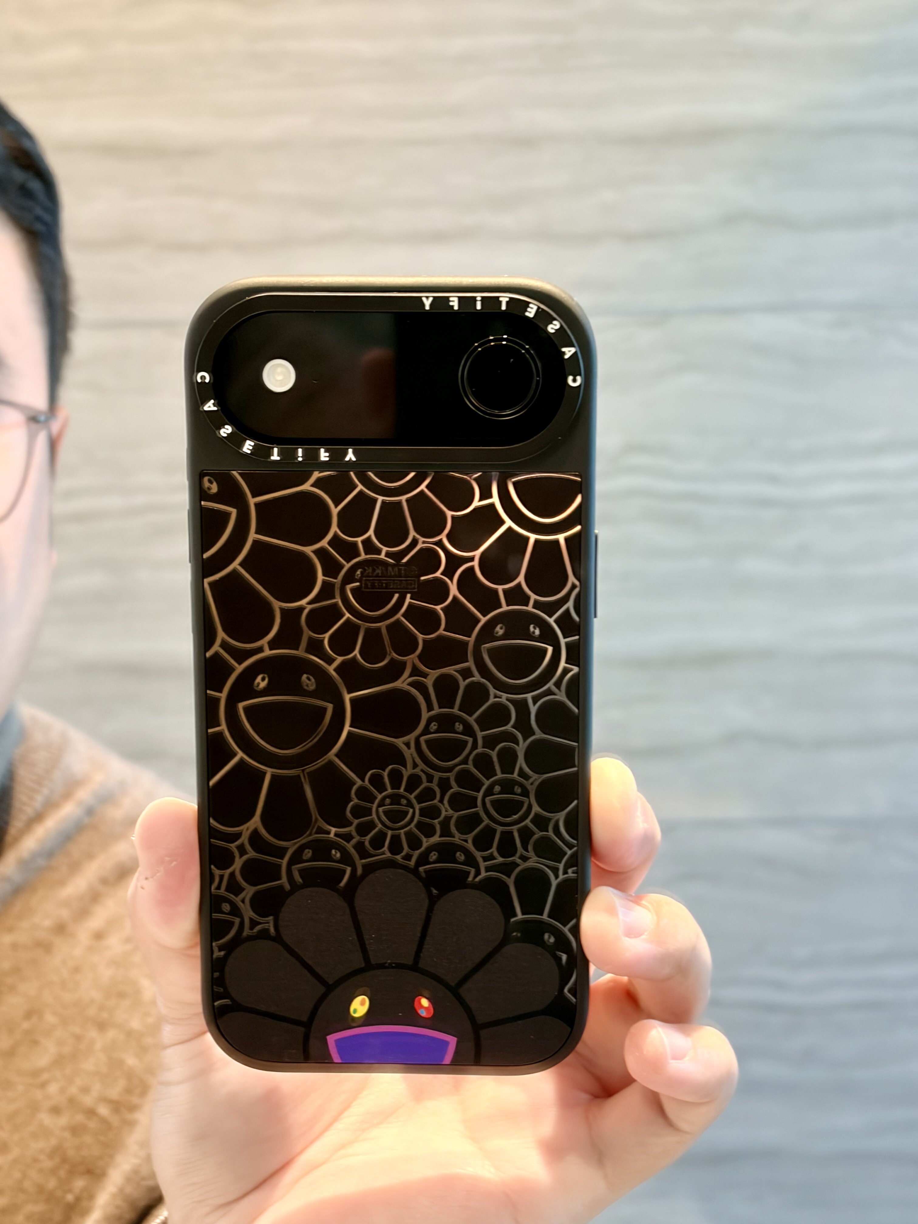 適用iPhone 16 Pro Max磁吸手機殼創意防摔KAIKAI&KIKI聯名款村上隆太陽