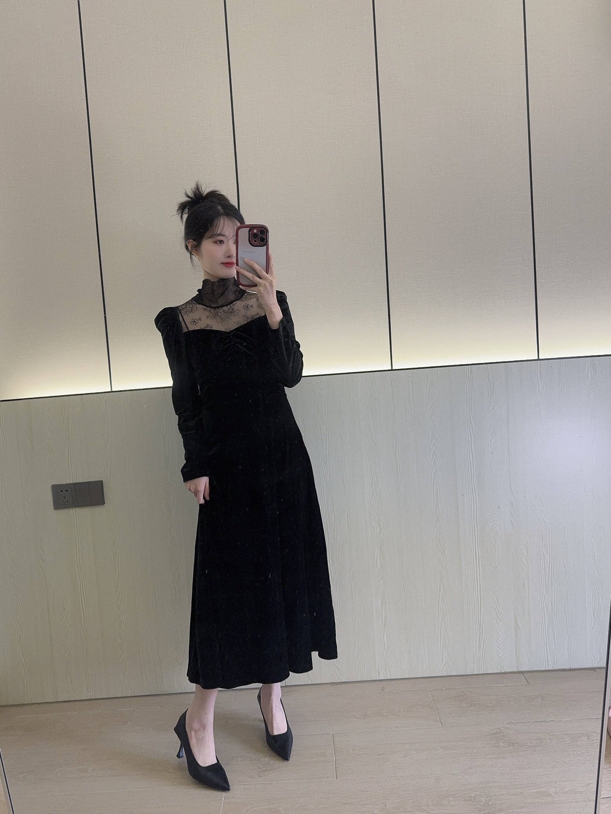 品淡法式通勤黑色高跟鞋 不累脚不磨脚设计 小码女鞋313233