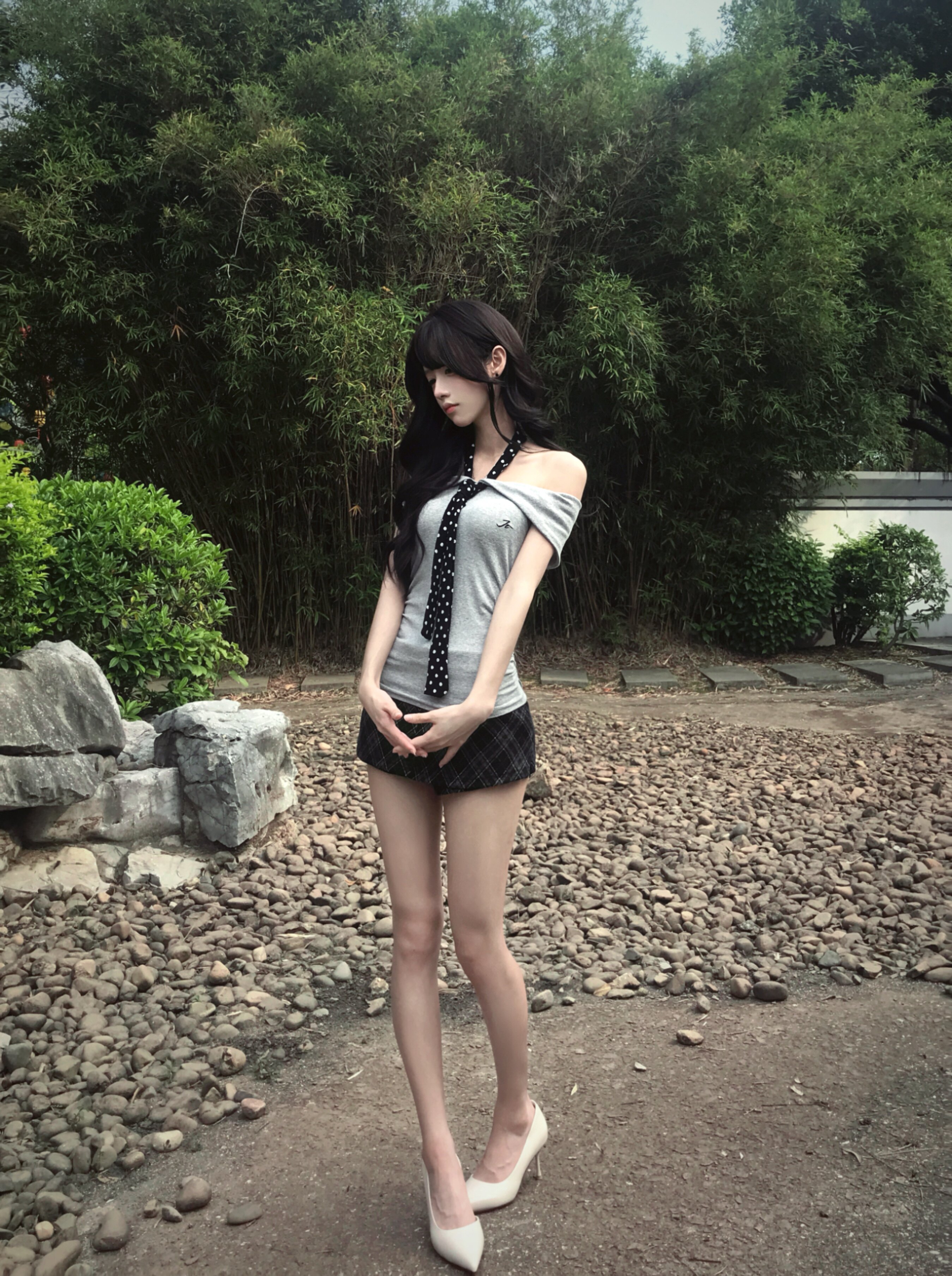 SiCii复古韩系低腰包臀裙 格纹短裙显瘦辣妹风 防走光侧拉链毛呢质感高级