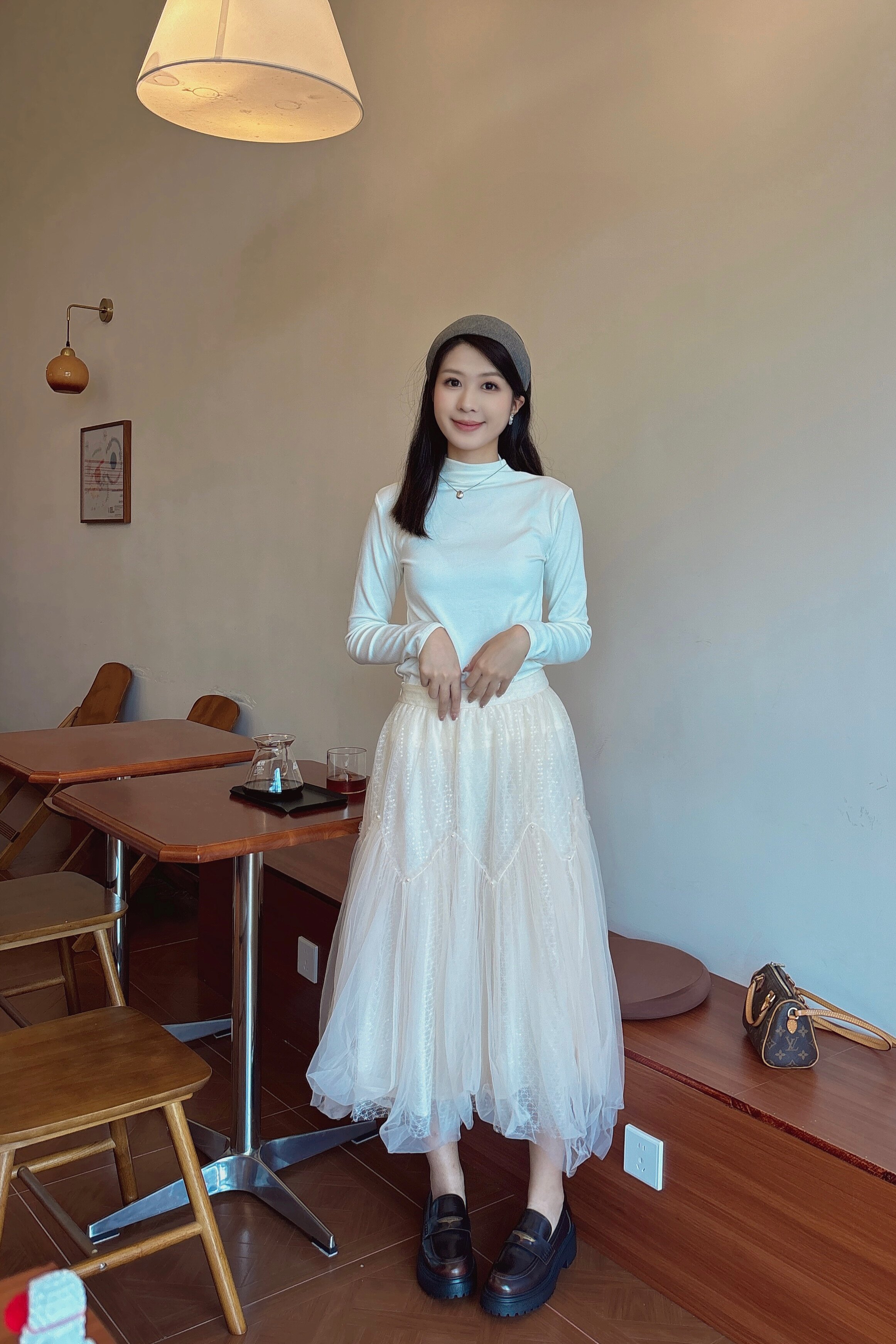 田曦薇同款百丽海鸥乐福鞋2.0 厚底增高设计拉长比例 真皮材质柔软亲肤