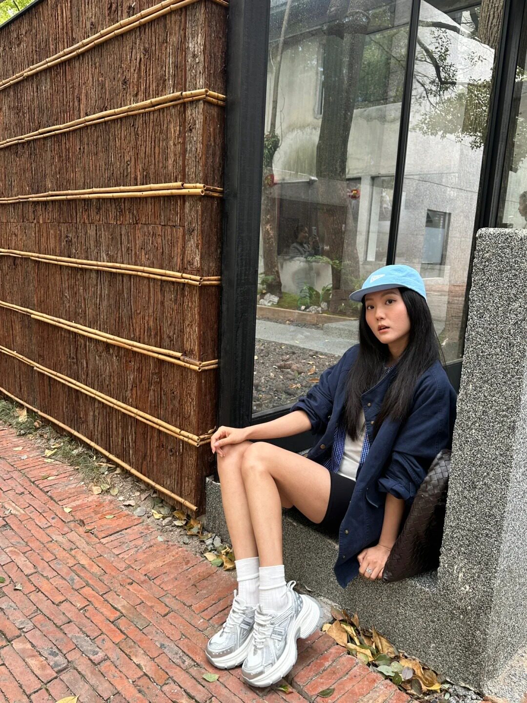张凌赫同款百丽蓝鲸老爹鞋 灰色网面透气舒适 厚底增高拉长比例