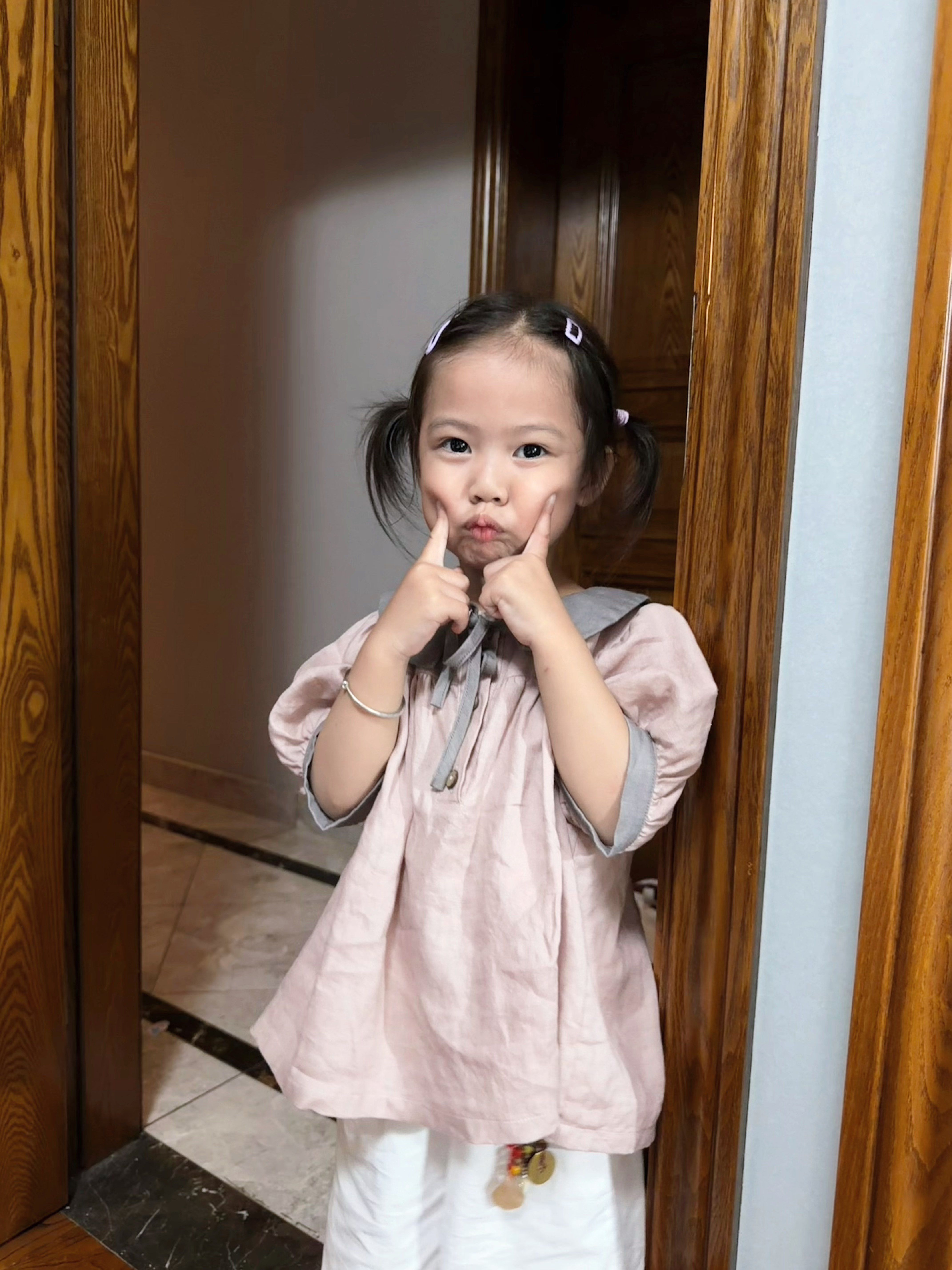 Customer photo for Mocha Grey with Pink Collar (Free Embroidery), 100cm