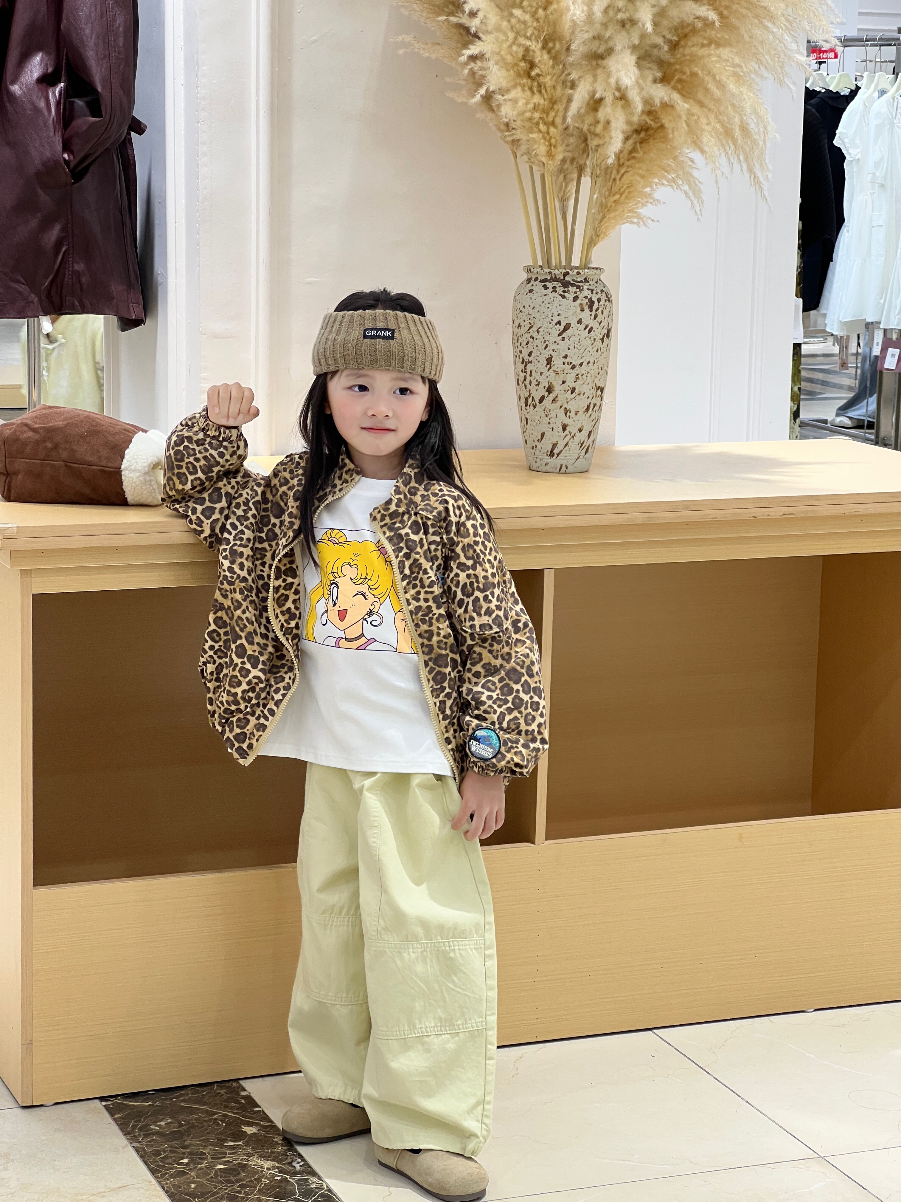 Customer photo for Leopard Jacket, 110cm