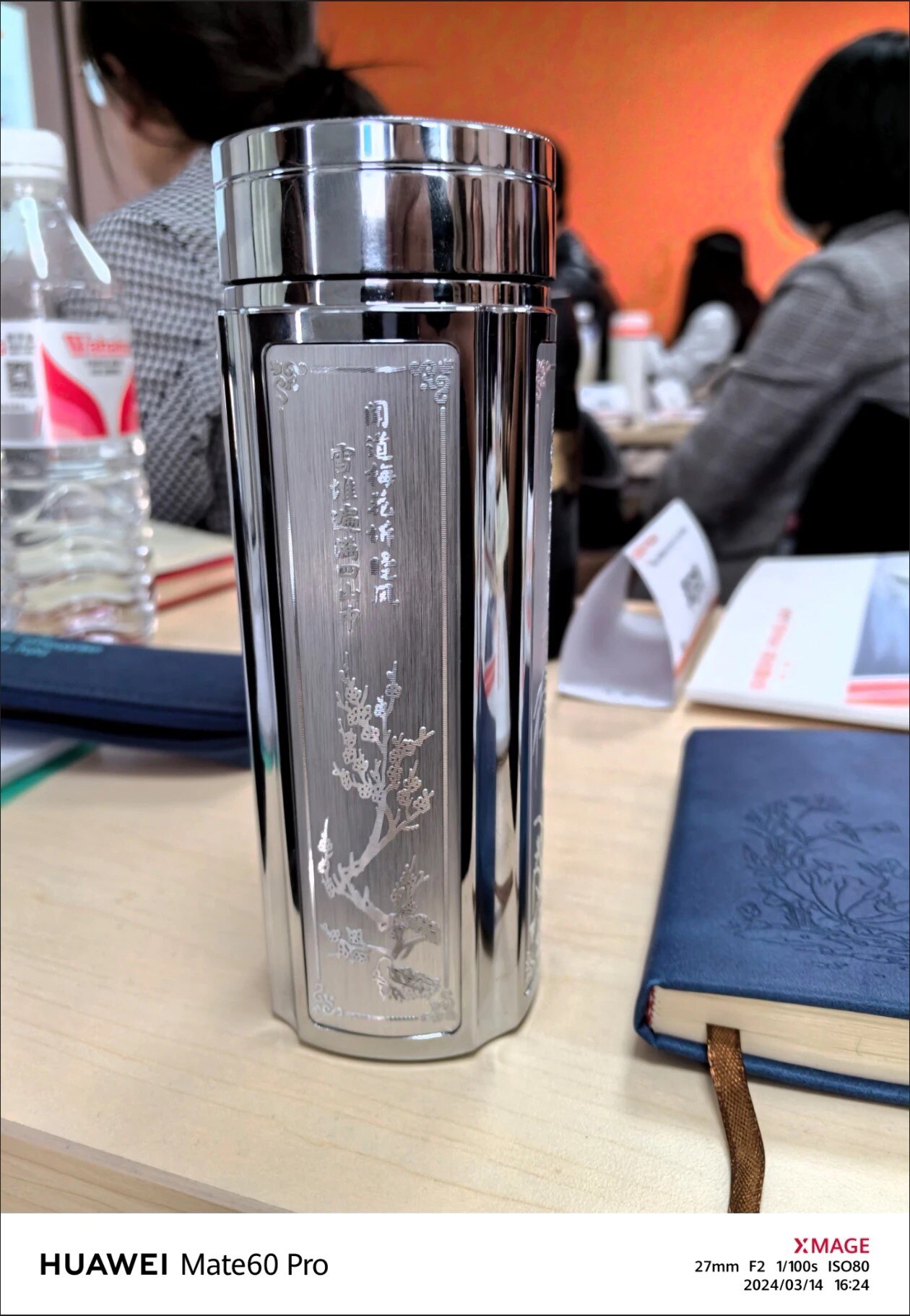 銀盃子s999純銀內膽保溫杯足銀水杯梅蘭竹菊保健泡茶水杯男女定製