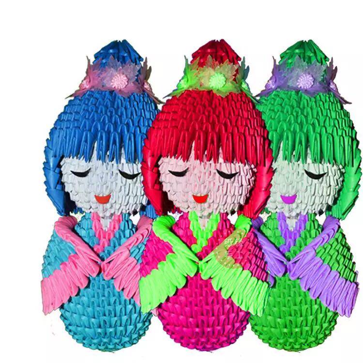 Triangle Inserts Beauties Doll Material Bag Semifinished Triangle Wrap paper Handmade Cute Girl Toy