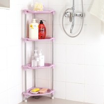 Bathroom storage rack toilet washbasin rack floor-to-ceiling plastic tripod toilet multi-layer storage shelf