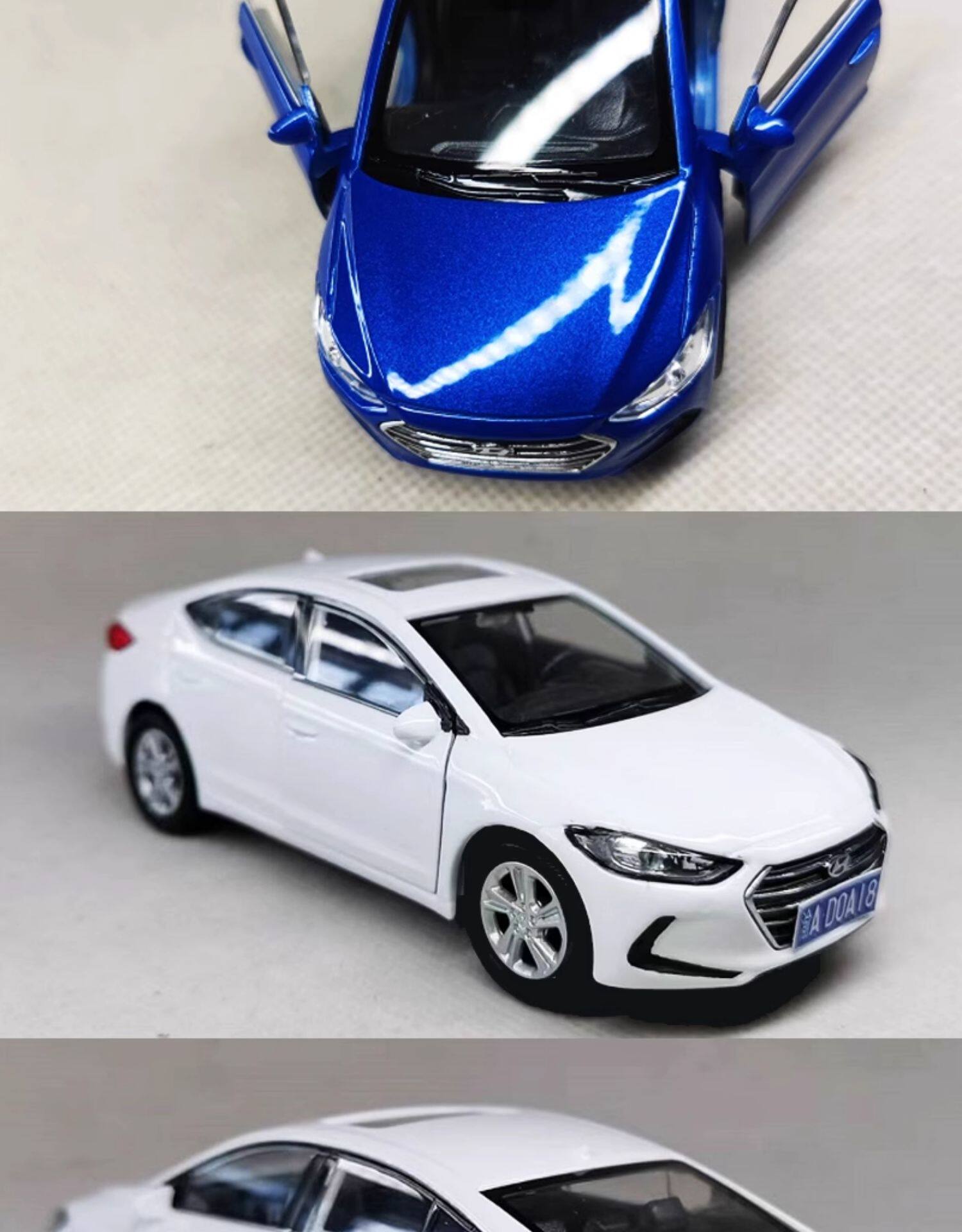 Модель машины 1 36北京现代胜达途胜领动酷派伊兰特瑞纳ix35模型饰品汽车摆件 WELLY