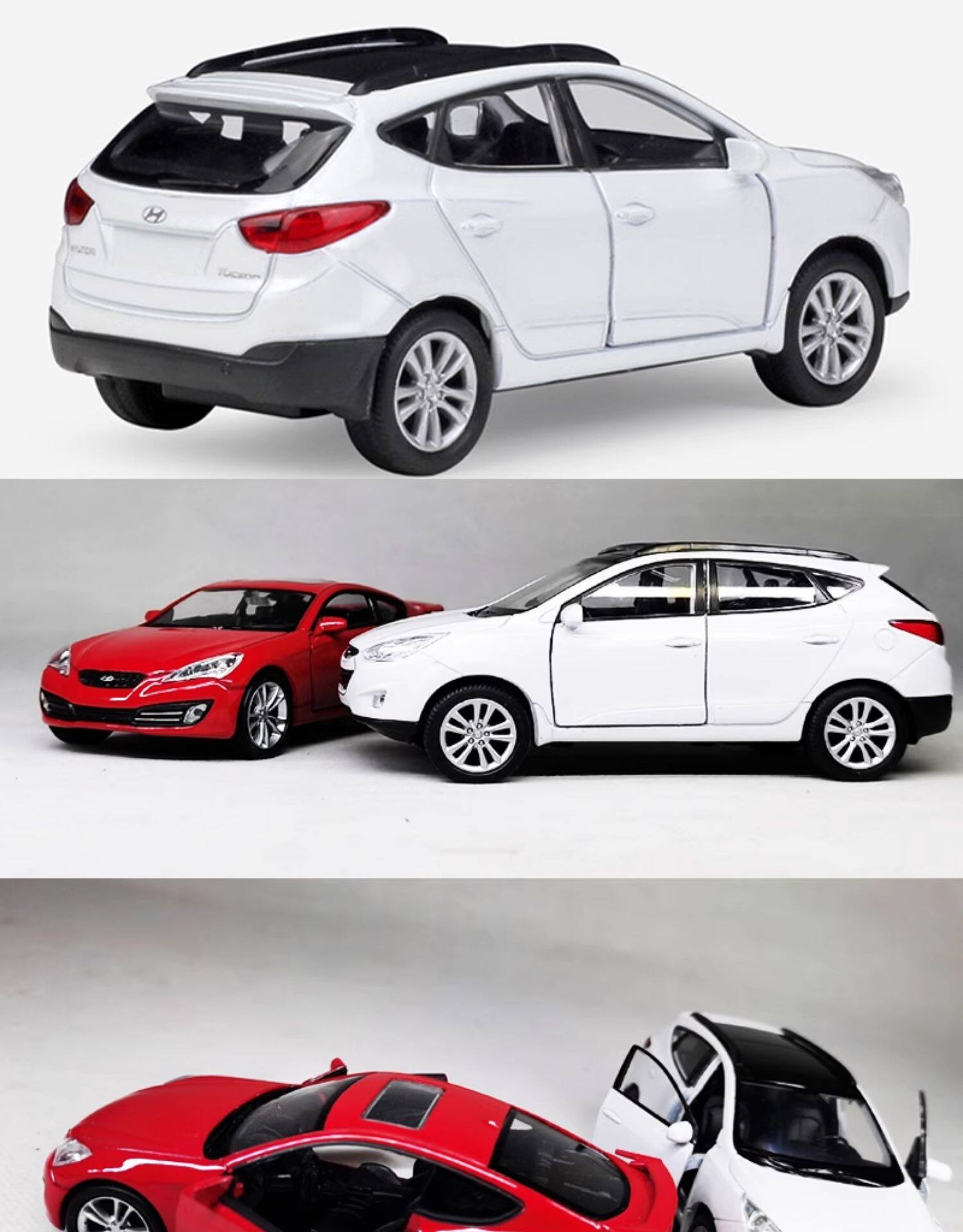 Модель машины 1 36北京现代胜达途胜领动酷派伊兰特瑞纳ix35模型饰品汽车摆件 WELLY