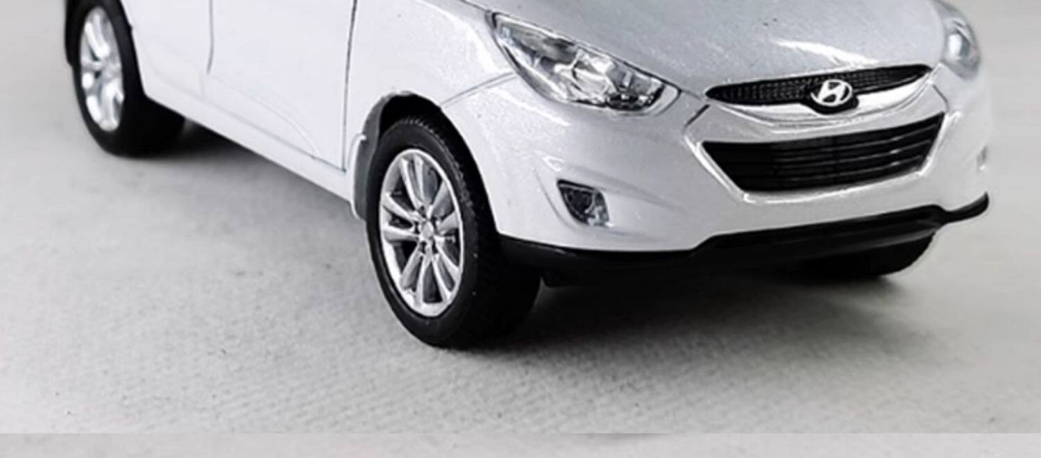 Модель машины 1 36北京现代胜达途胜领动酷派伊兰特瑞纳ix35模型饰品汽车摆件 WELLY