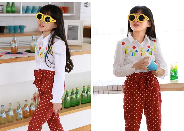 Chemise fille à manche longue - Ref 2084500 Image 23