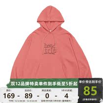 Equality EQ spring new hooded top men head trip embroidered sweater loose pullover hoodie