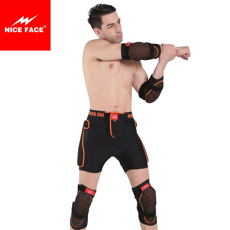 NICEFACE Ski Hip Pads Knee Pads Elbows Ski Protective Gear Set Snowboard Hip Pads Adult Fall Pants