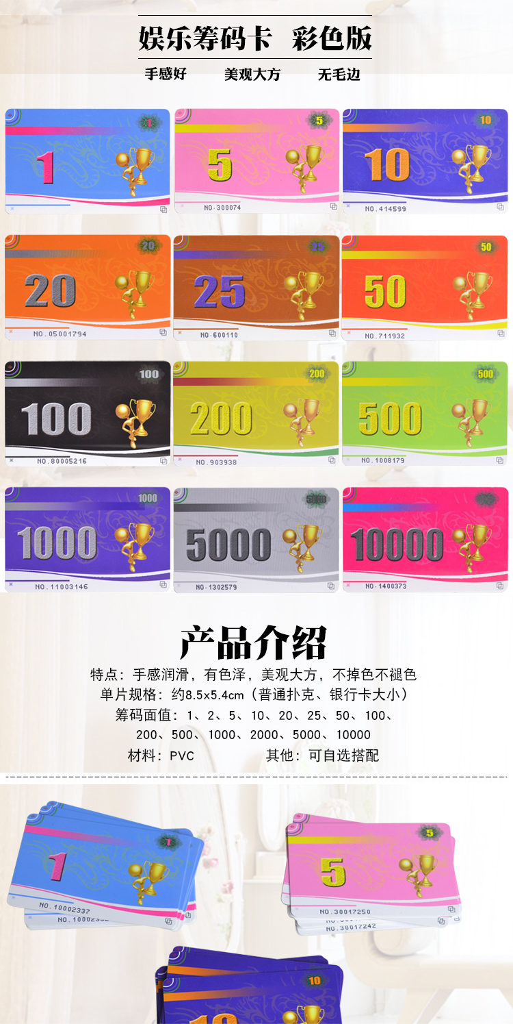 Chống giả tiền mã hóa hình chữ nhật chip tiền xu Phòng cờ vua mạt chược nhà hàng thẻ chip nhựa PVC chống thấm thẻ chứng từ - Các lớp học Mạt chược / Cờ vua / giáo dục bộ cờ vua nhựa