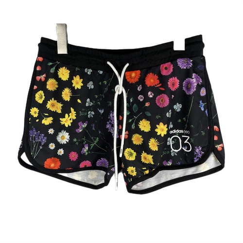 Adidas, спортивные дышащие шорты для отдыха, для бега, в цветочек