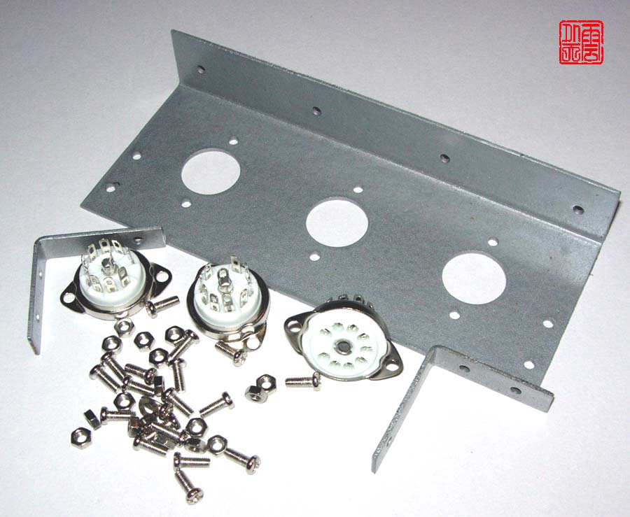 Biliary vacuum tube front level L type 3 holes nine feet seat horizontal mounting bracket with matching tube holder