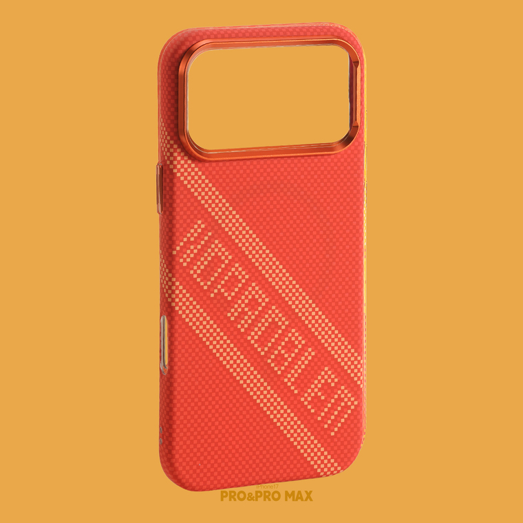 Woven Carbon Fiber Orange iPhone Case for iPhone 13 - 17 - view 15