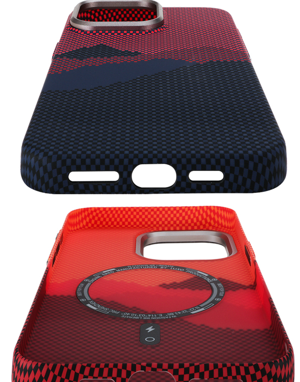 MooStudio Embossed Magnetic MagSafe The North Face Style 15, 14 iPhone Case