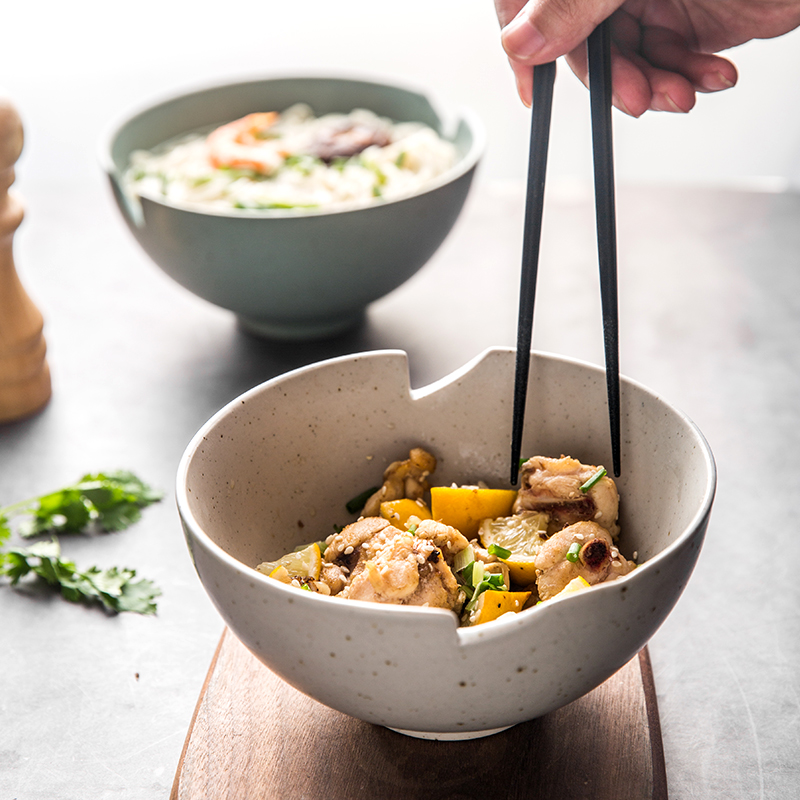 Japanese porcelain soul large ceramic bowl pull rainbow such as bowl mercifully rainbow such use large soup bowl household can put big bowls of salad bowl chopsticks